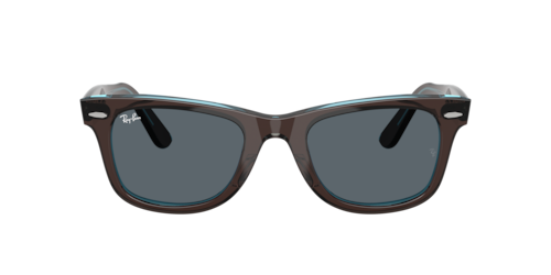 Ray-Ban - RB2140, Brown On Transparent Blue/Black/Tortoise, Größe: Large