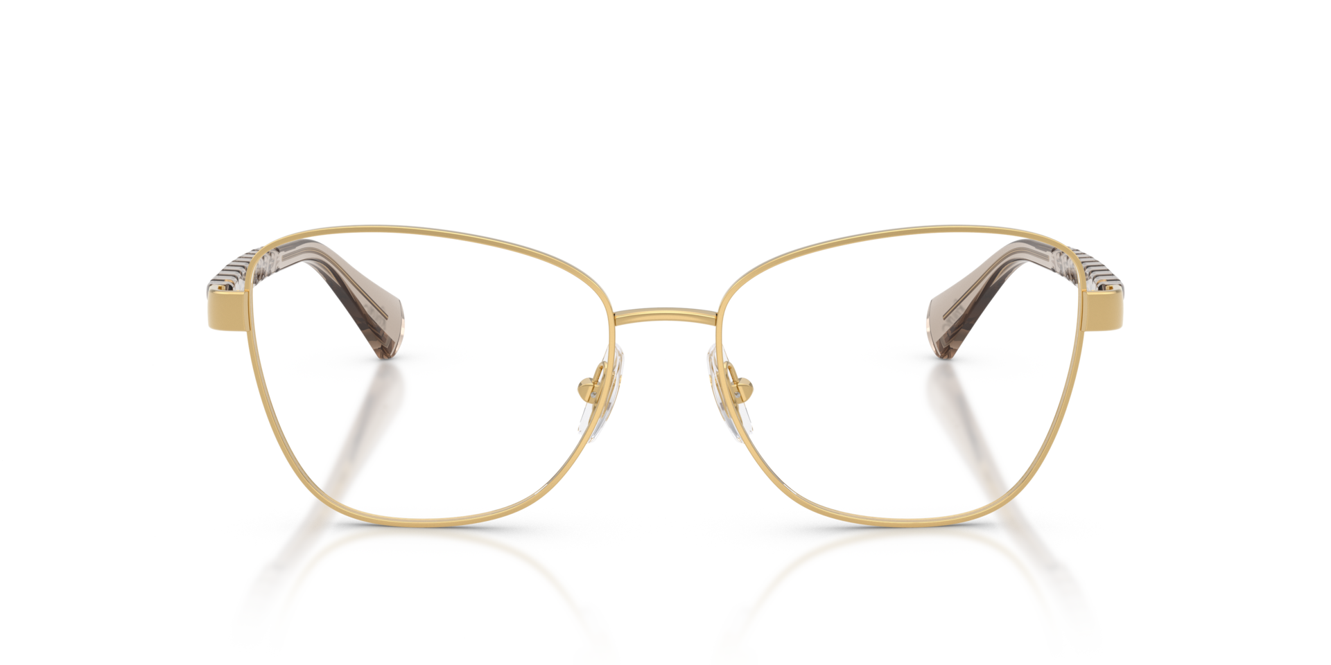 RA6064 Glänzendes Gold MetallEyeglass Frames von B24, Vorderansicht