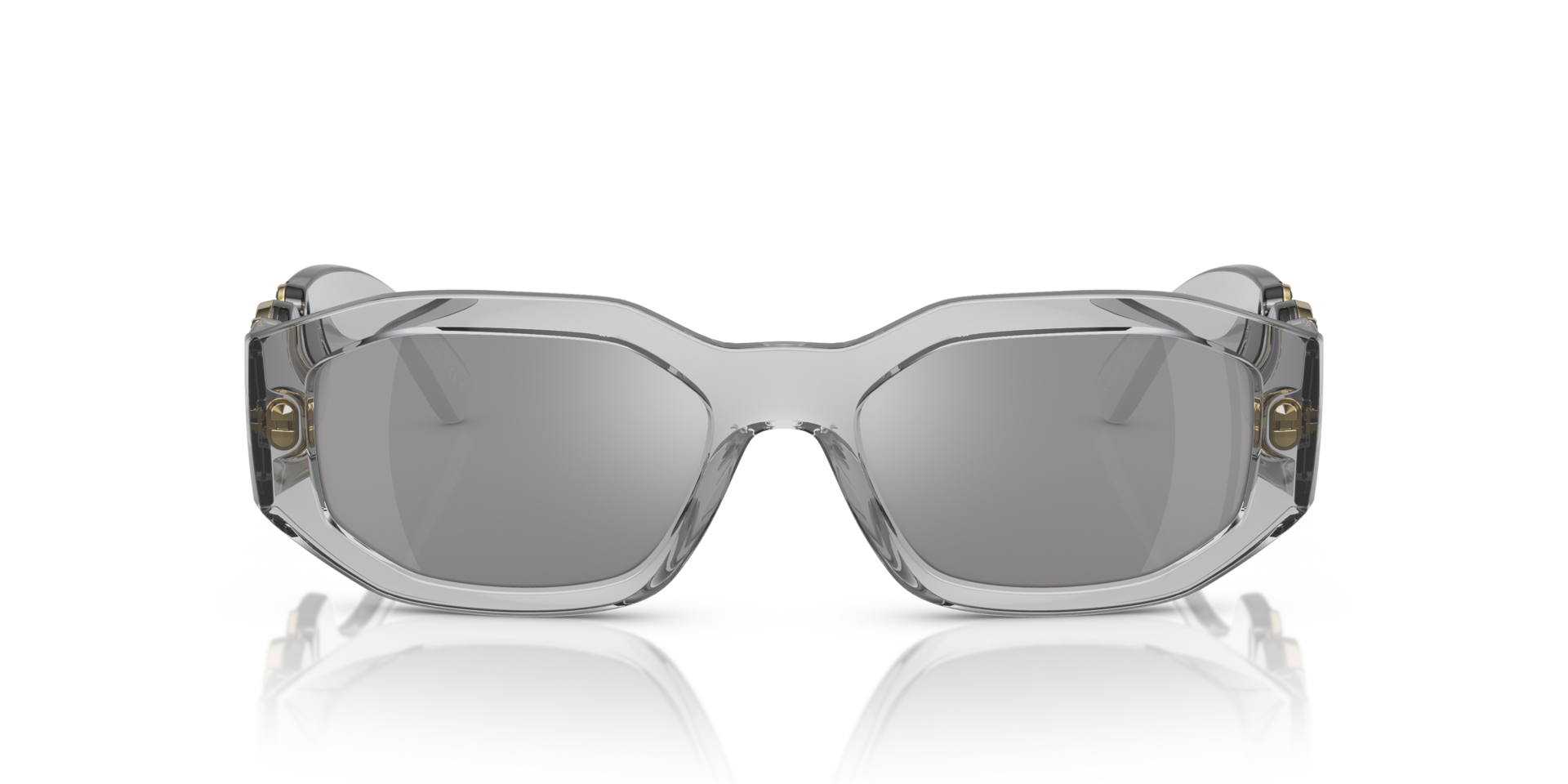 VE4361 Grau transparent KunststoffSunglass Frames von B24, Vorderansicht