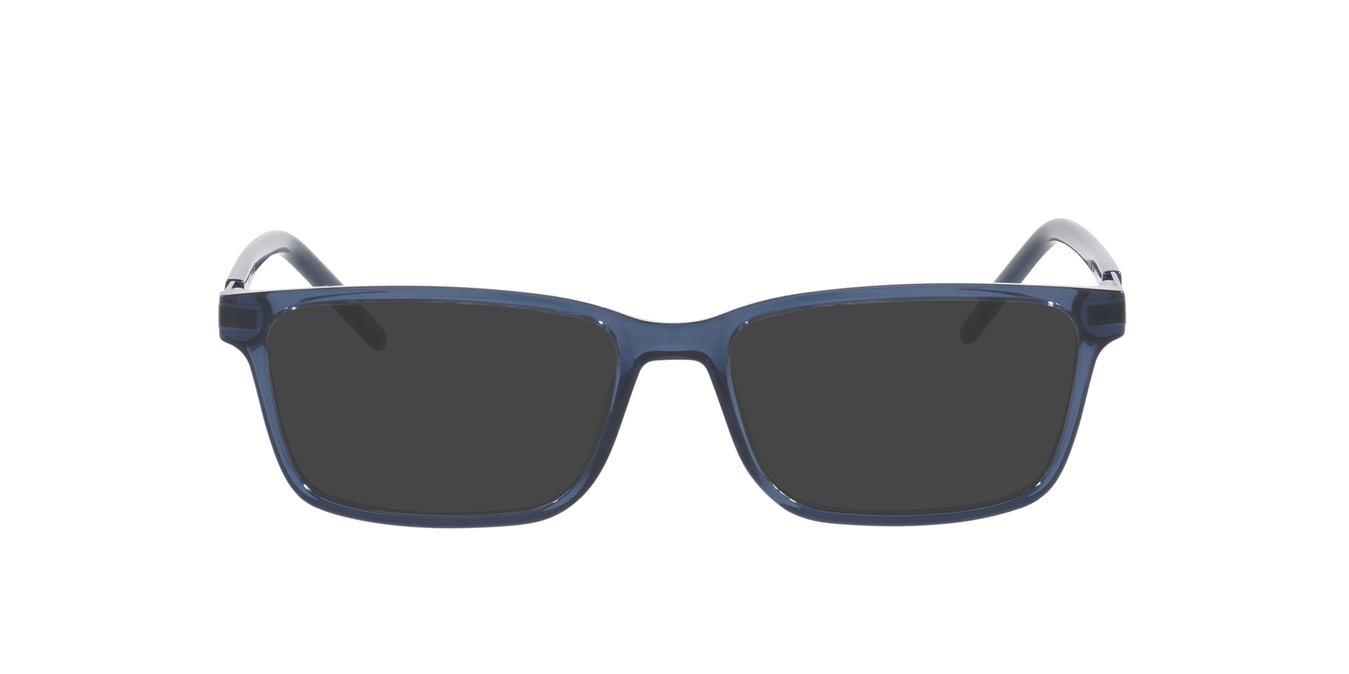 Pu0539O Blauw KunststofEyeglass Frames van B24, met getinte lenzen