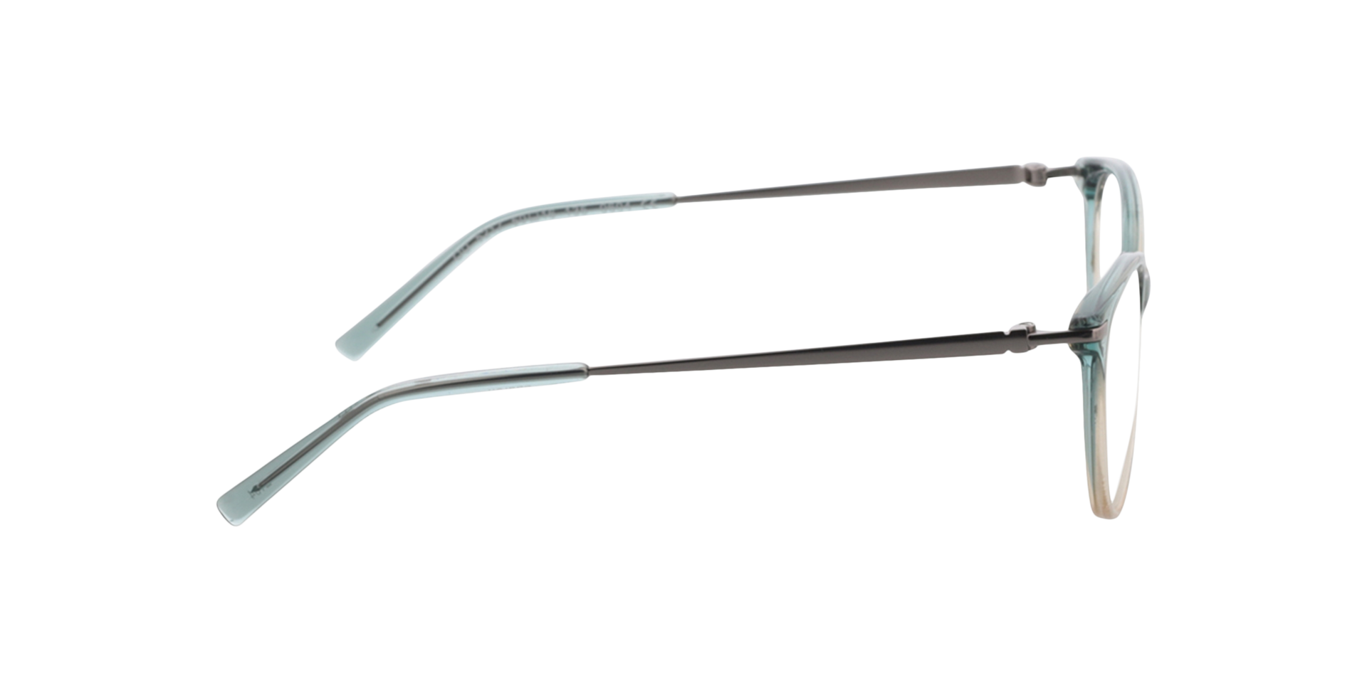 Lauren Gradient Blue  &  Gun  &  Blue AcetatEyeglass Frames von B24, Seitenansicht