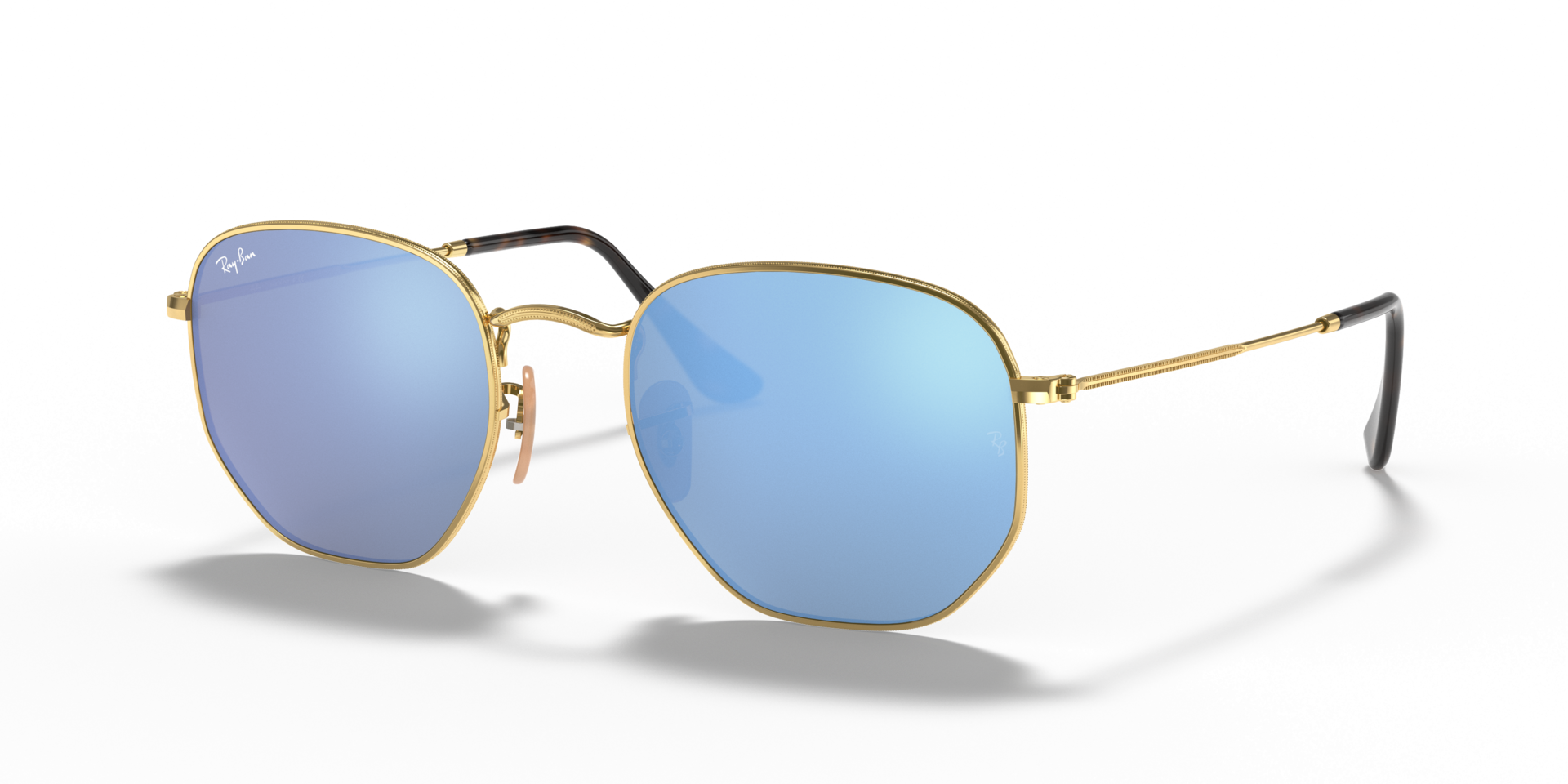 RB3548N Arista Gold MetallSunglass Frames von B24, Dreiviertelansicht