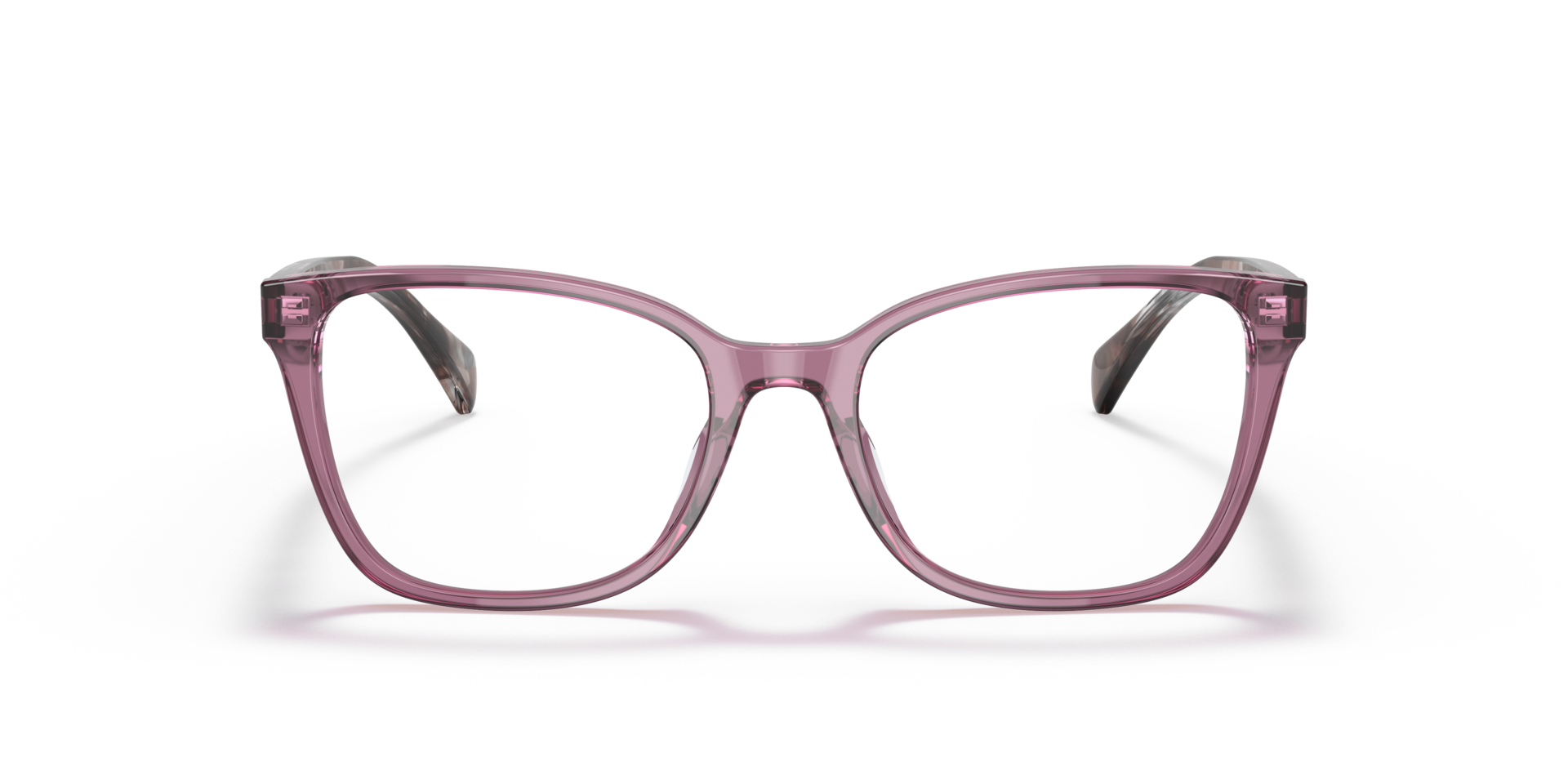 RA7137U Shiny Transparent Violet AcetaatEyeglass Frames van B24, Vooraanzicht