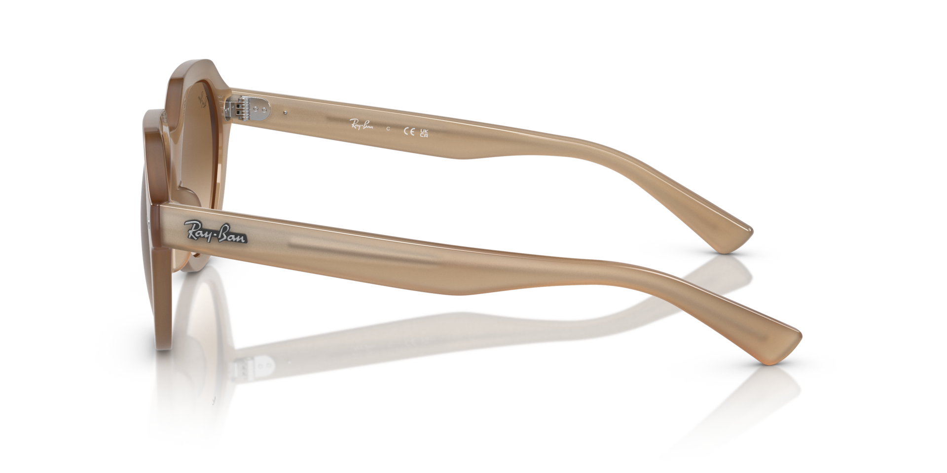RB4399 Duifgrijs KunststofSunglass Frames van B24, Zijaanzicht