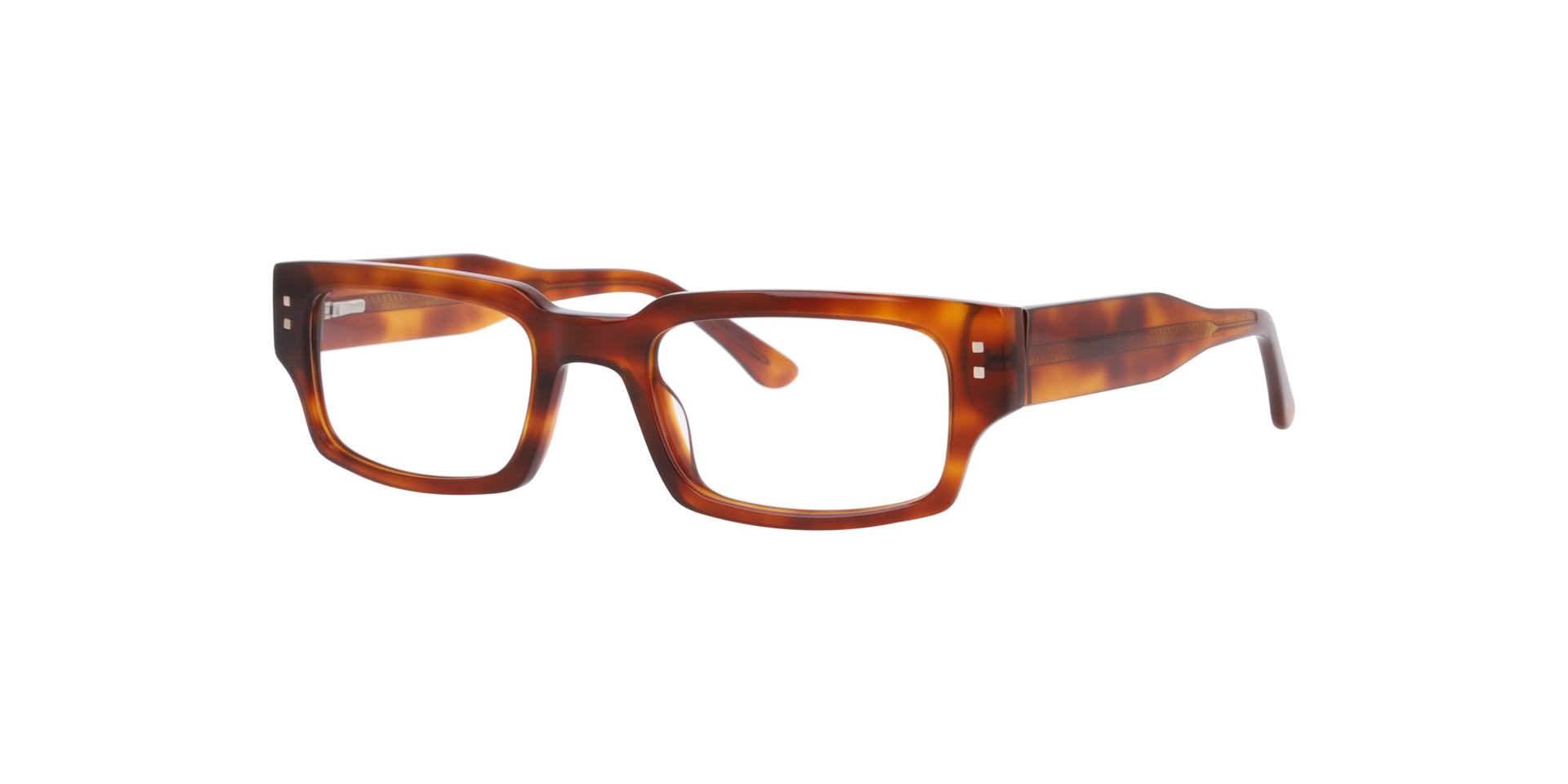 Kingston Honing Havana AcetaatEyeglass Frames van B24, Hoekweergave