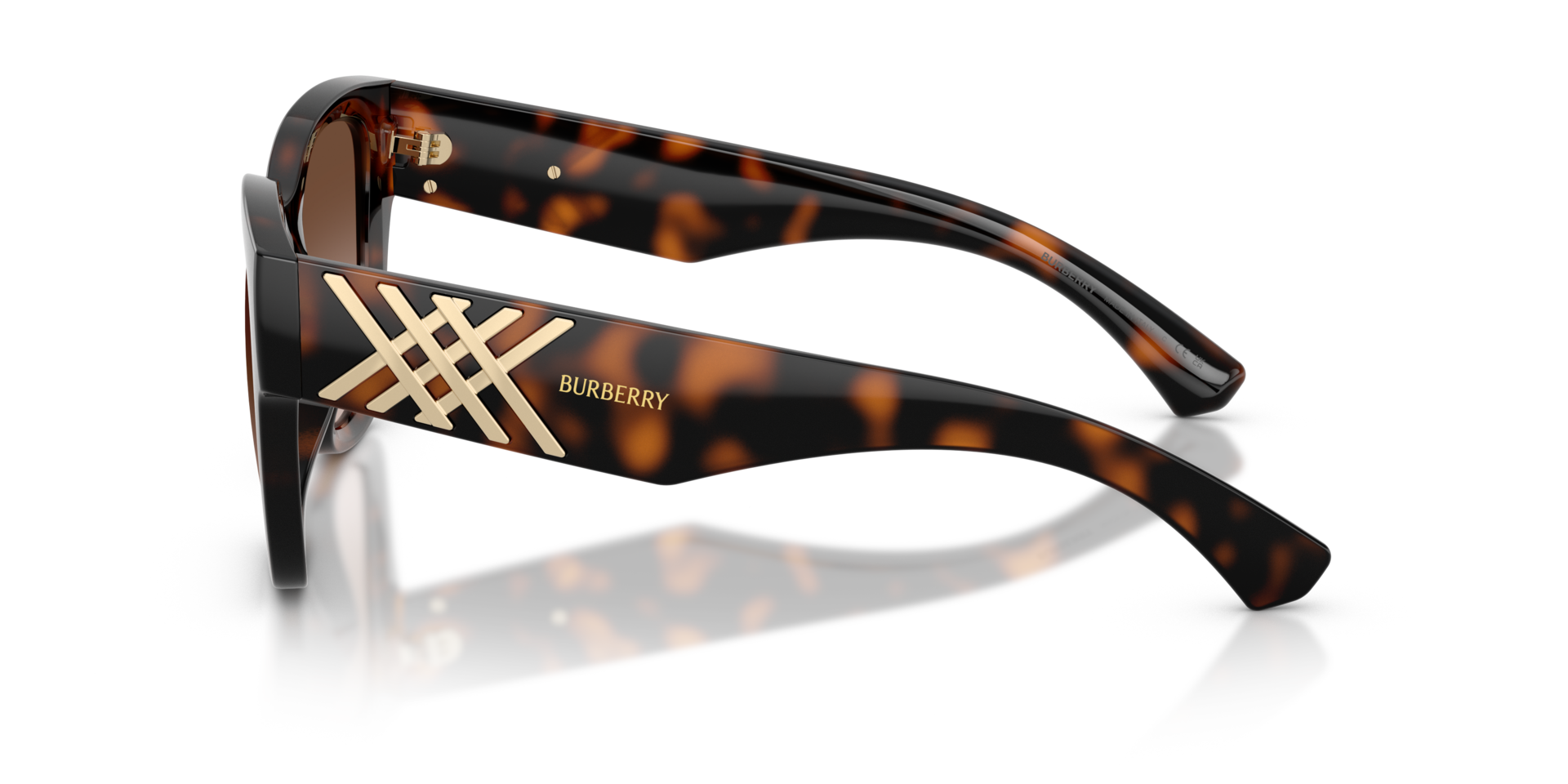 BE4489U Dunkelhavana KunststoffSunglass Frames von B24, Seitenansicht