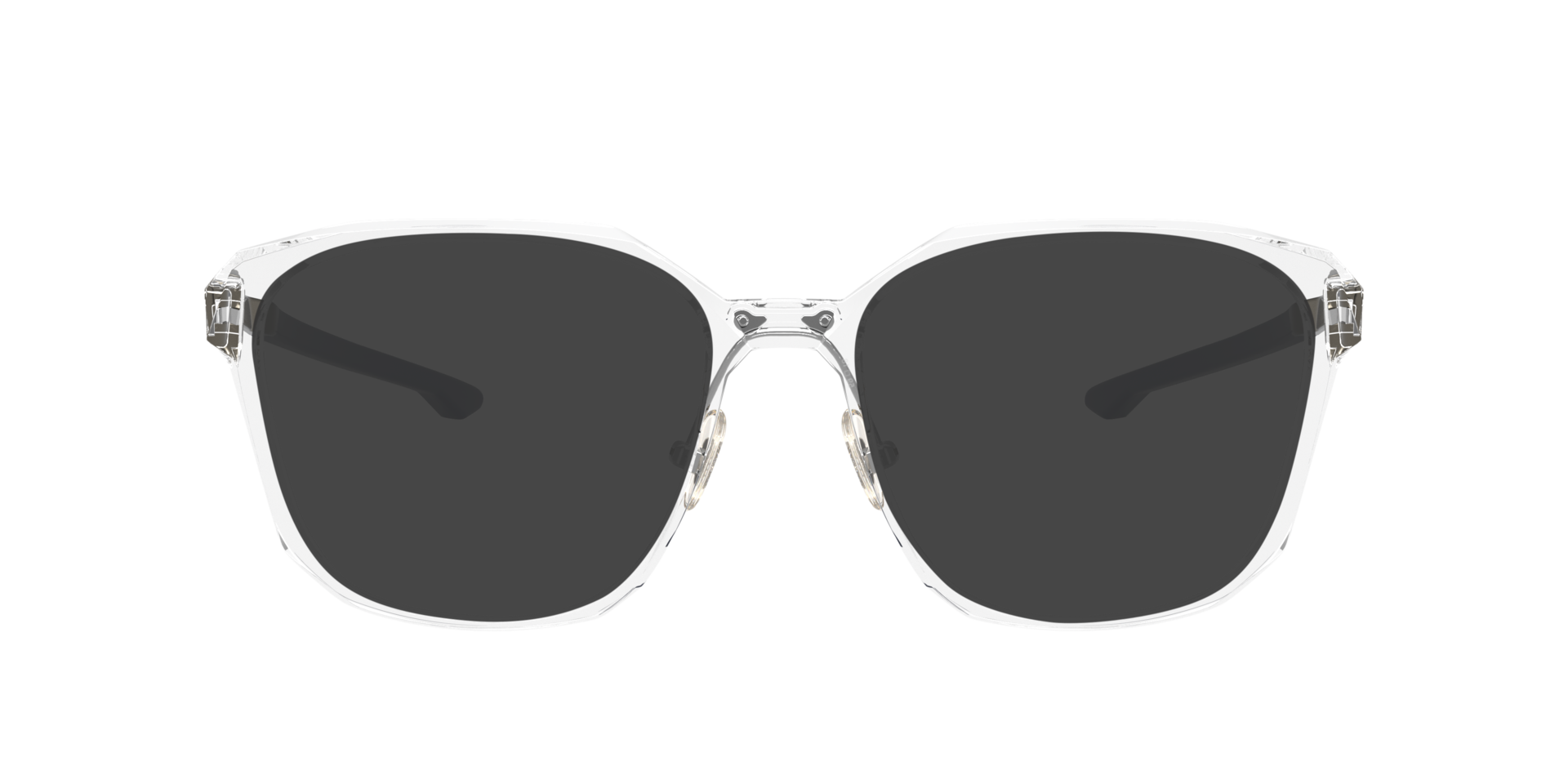 Slender Glanzend transparant KunststofEyeglass Frames van B24, met getinte lenzen