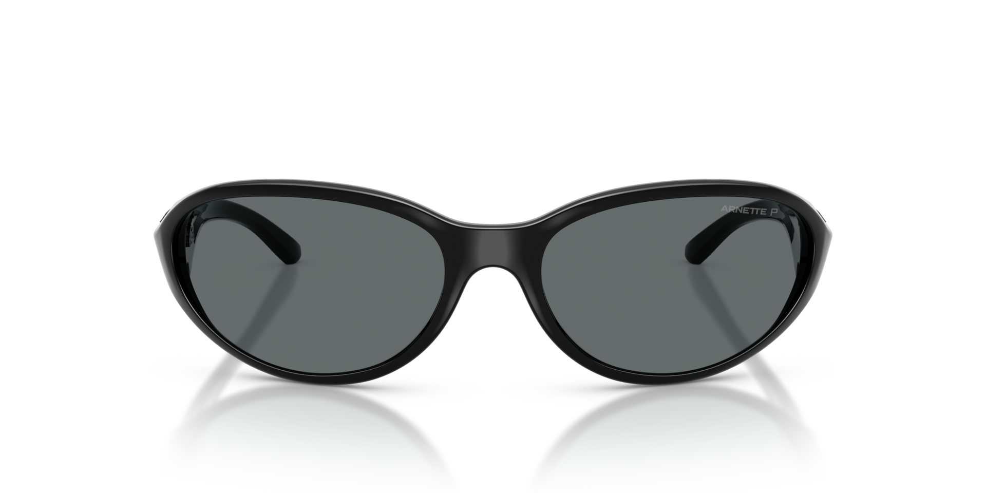 AN4368 Recycled Black KunststofSunglass Frames van B24, Vooraanzicht