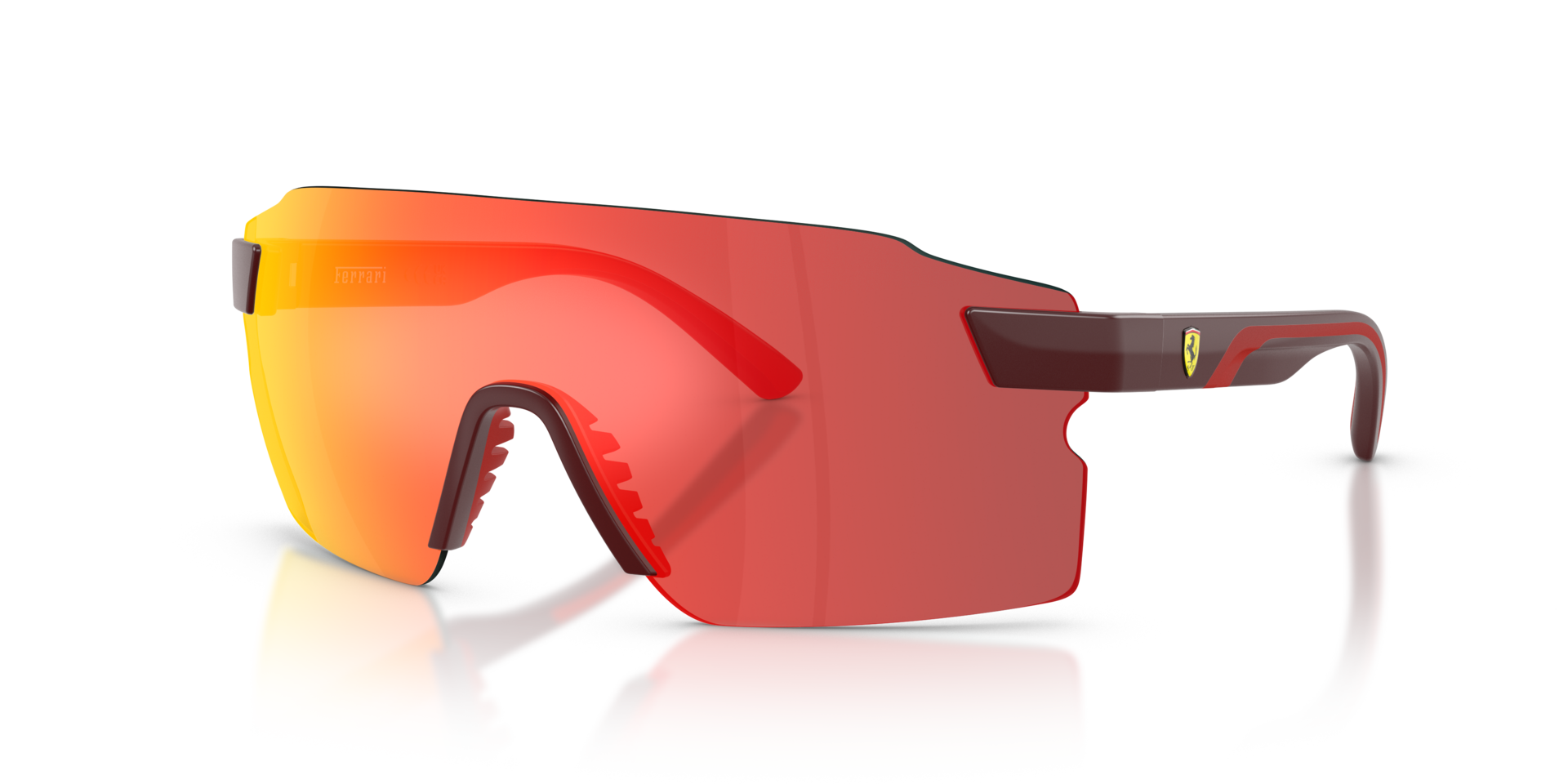 FZ6024U Red Bordeaux KunststoffSunglass Frames von B24, Dreiviertelansicht