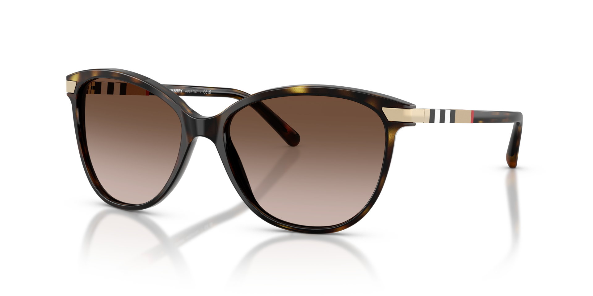 BE4216 Dunkelhavana AcetatSunglass Frames von B24, Dreiviertelansicht