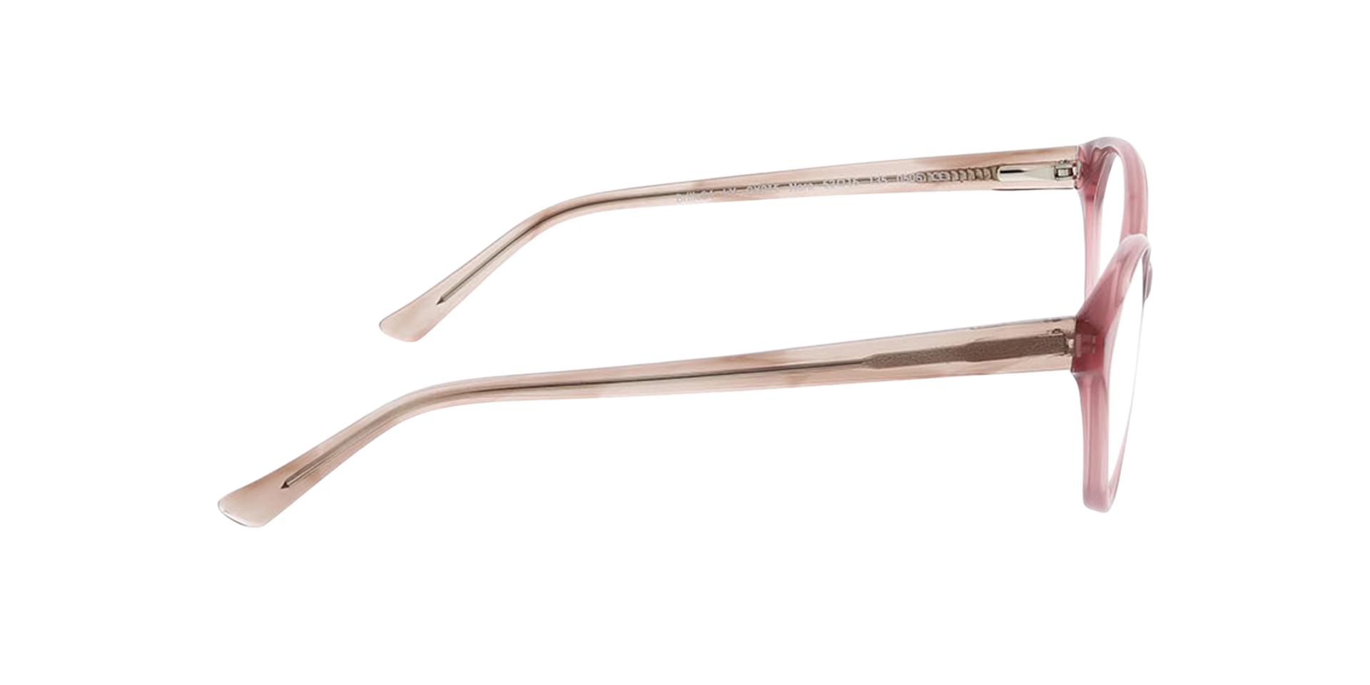 Nora Kristal lichtbruin AcetaatEyeglass Frames van B24, Zijaanzicht