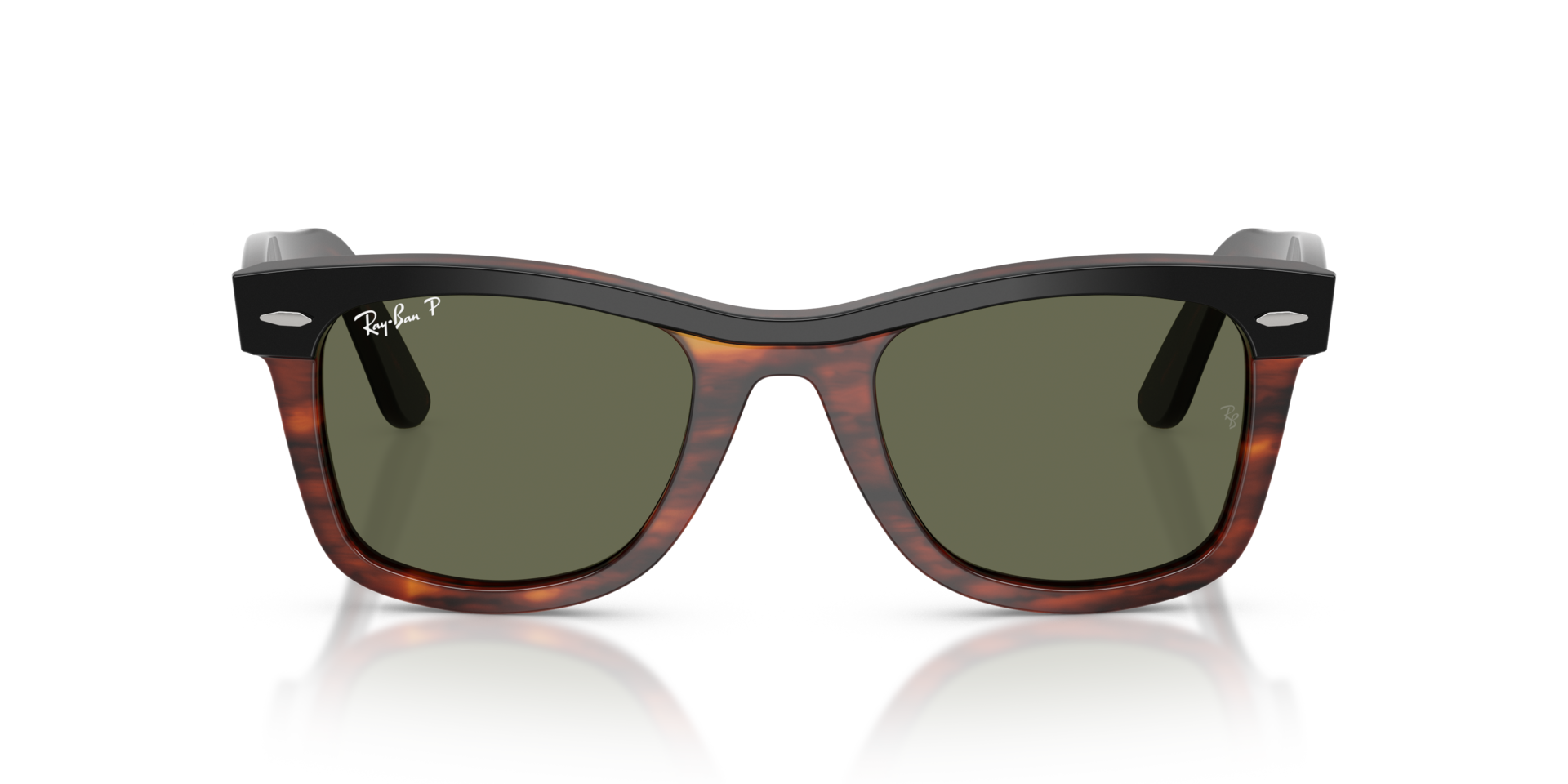 RB2240 Black On Havana AcetaatSunglass Frames van B24, Vooraanzicht
