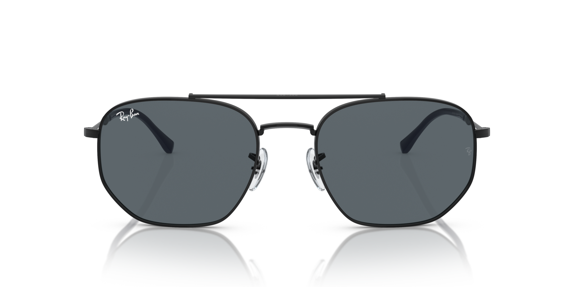 RB3707 Schwarz MetallSunglass Frames von B24, Vorderansicht