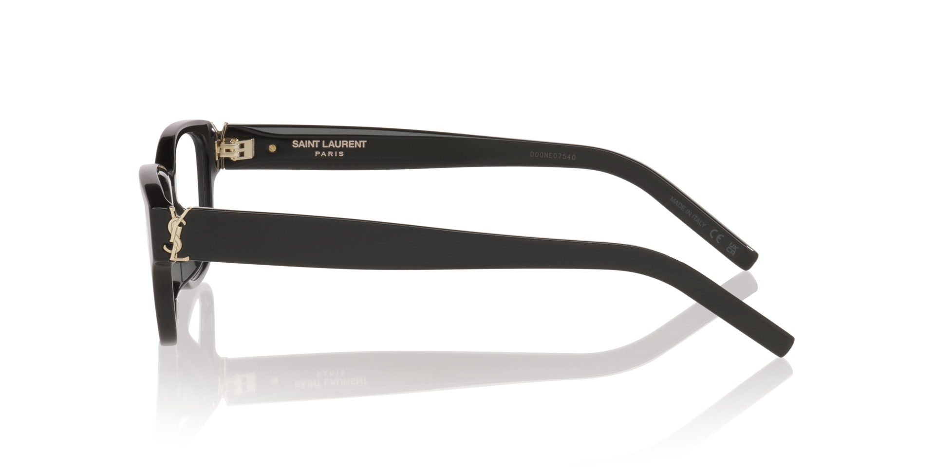 SL M149/F Schwarz AcetatEyeglass Frames von B24, Seitenansicht