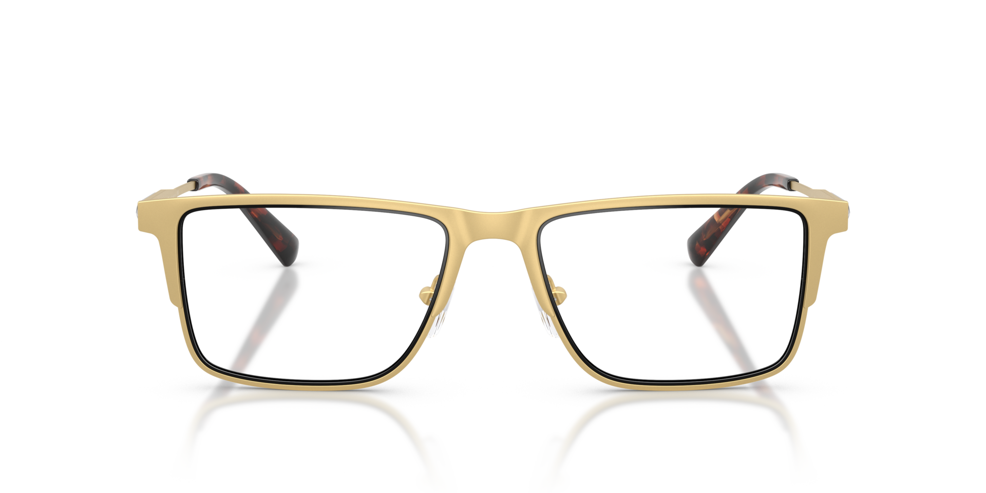 MK3097 Yellow Gold MetaalEyeglass Frames van B24, Vooraanzicht