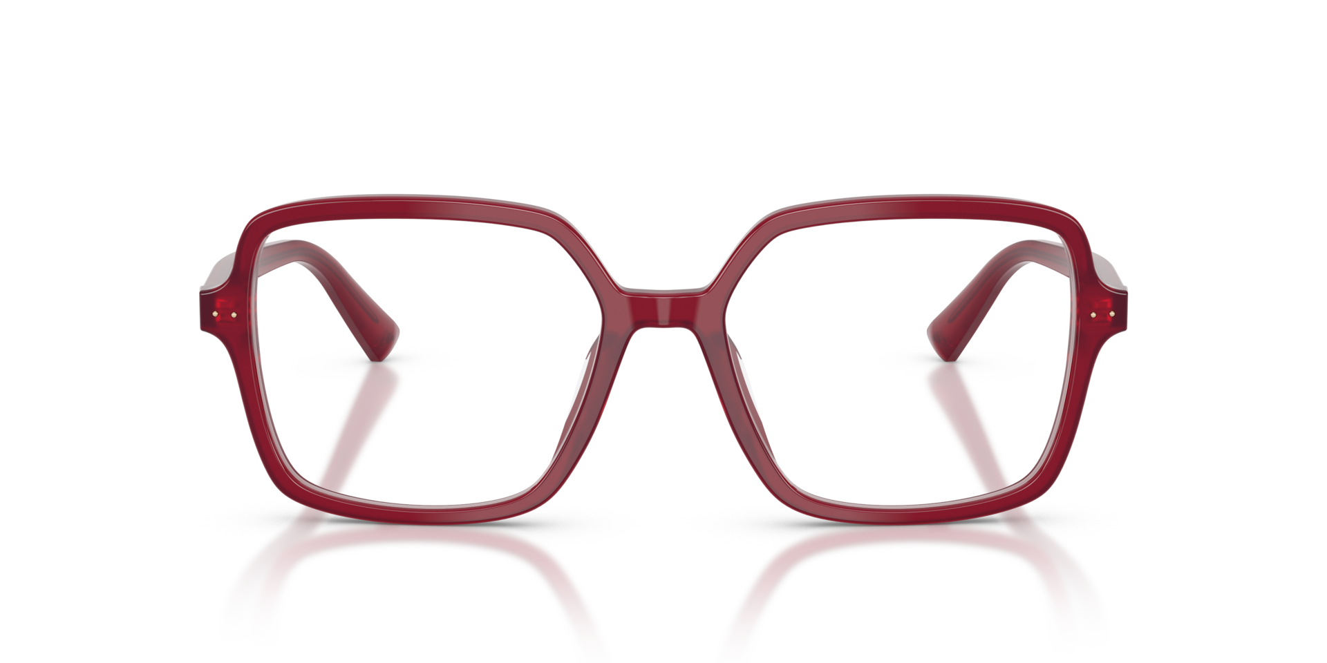 JC3046U Opaline Cranberry AcetaatEyeglass Frames van B24, Vooraanzicht