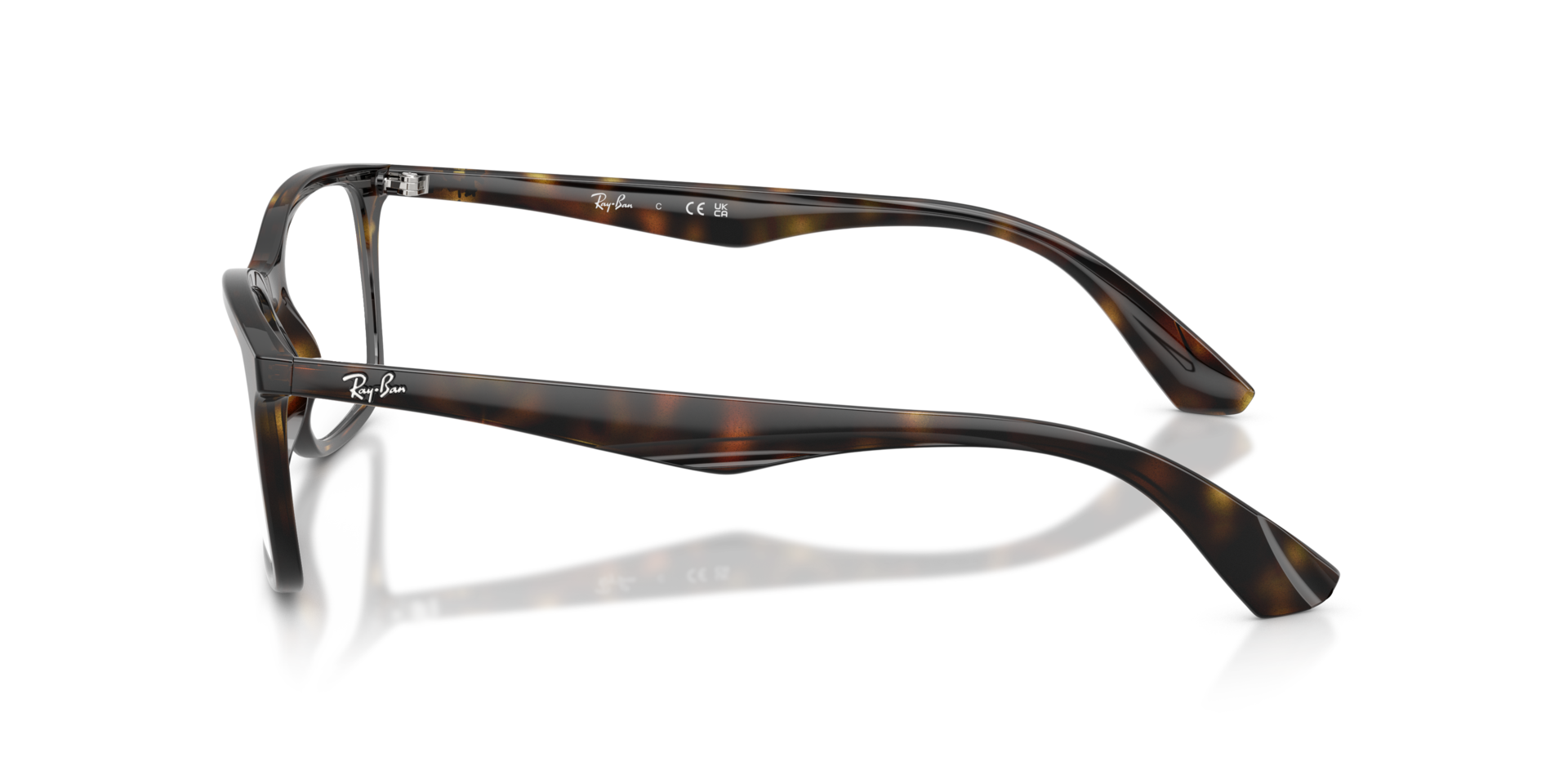RB7047 Havana KunststofEyeglass Frames van B24, Zijaanzicht
