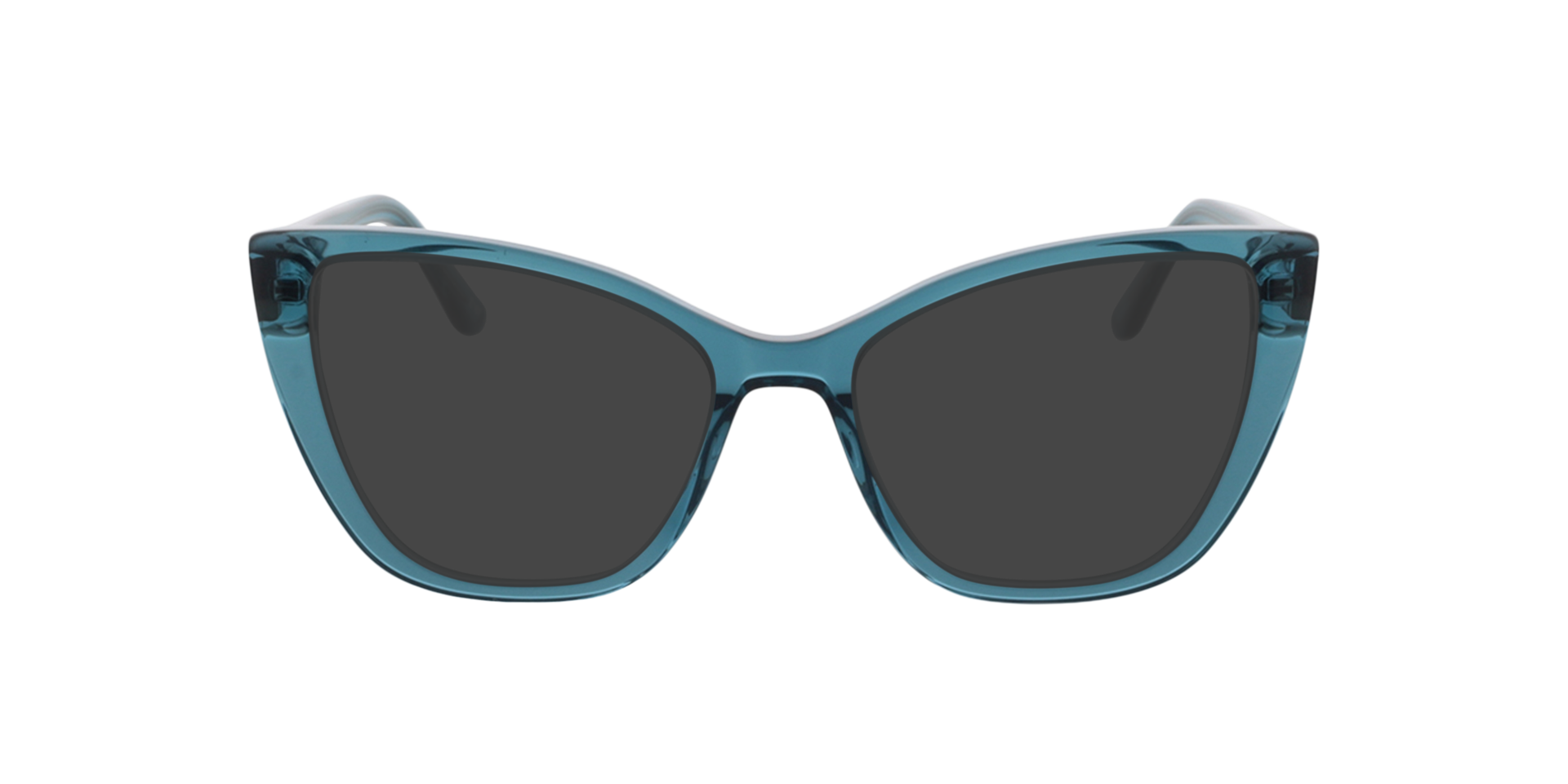Jane Kristal mid blauw AcetaatEyeglass Frames van B24, met getinte lenzen