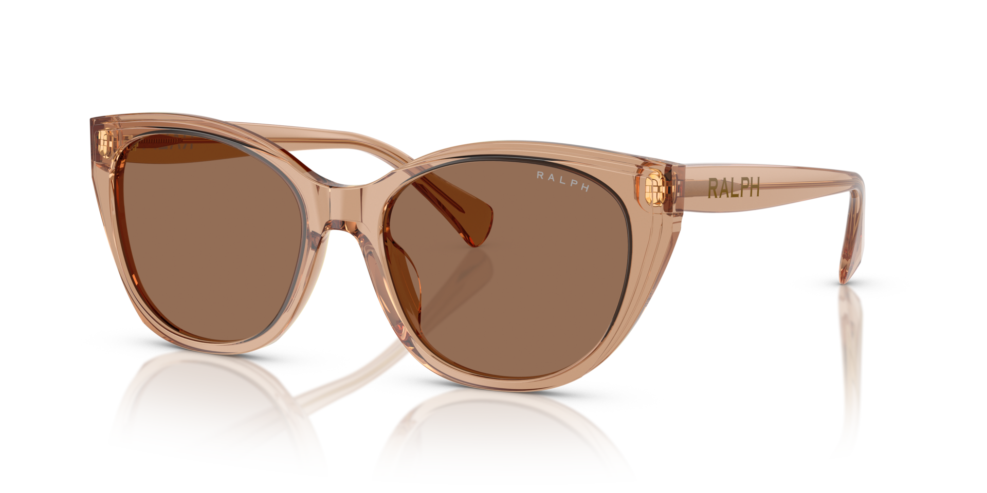 RA5324U Shiny Transparent Brown AcetaatSunglass Frames van B24, Hoekweergave