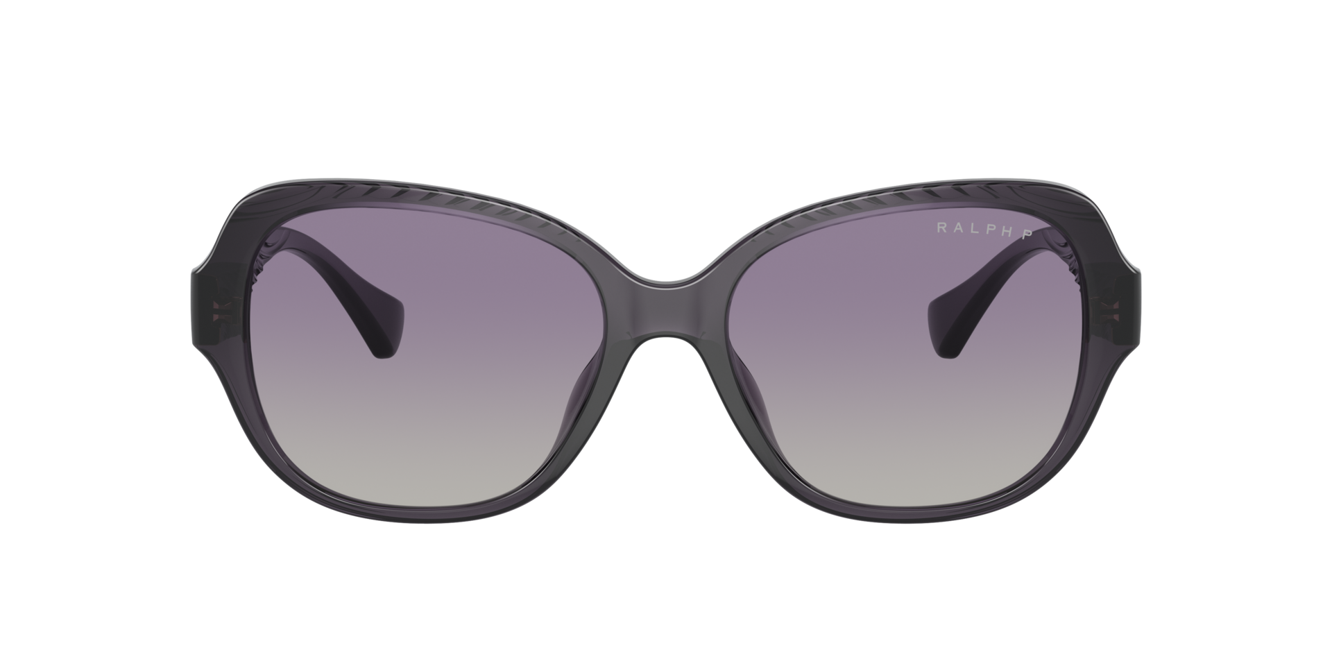 RA5316U Shiny Transparent Violet KunststofSunglass Frames van B24, met getinte lenzen