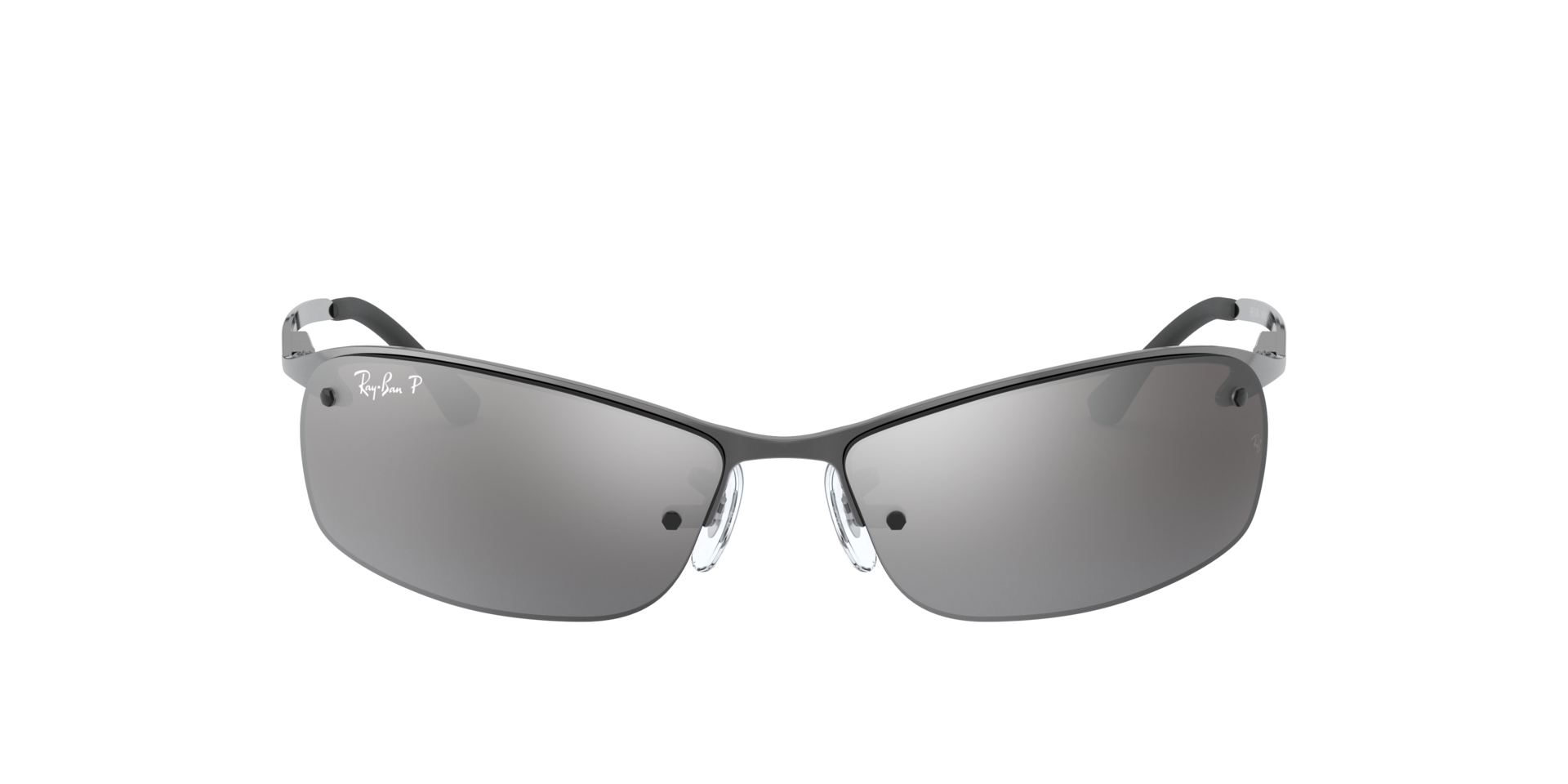 RB3183 Staalgrijs MetaalSunglass Frames van B24, Vooraanzicht