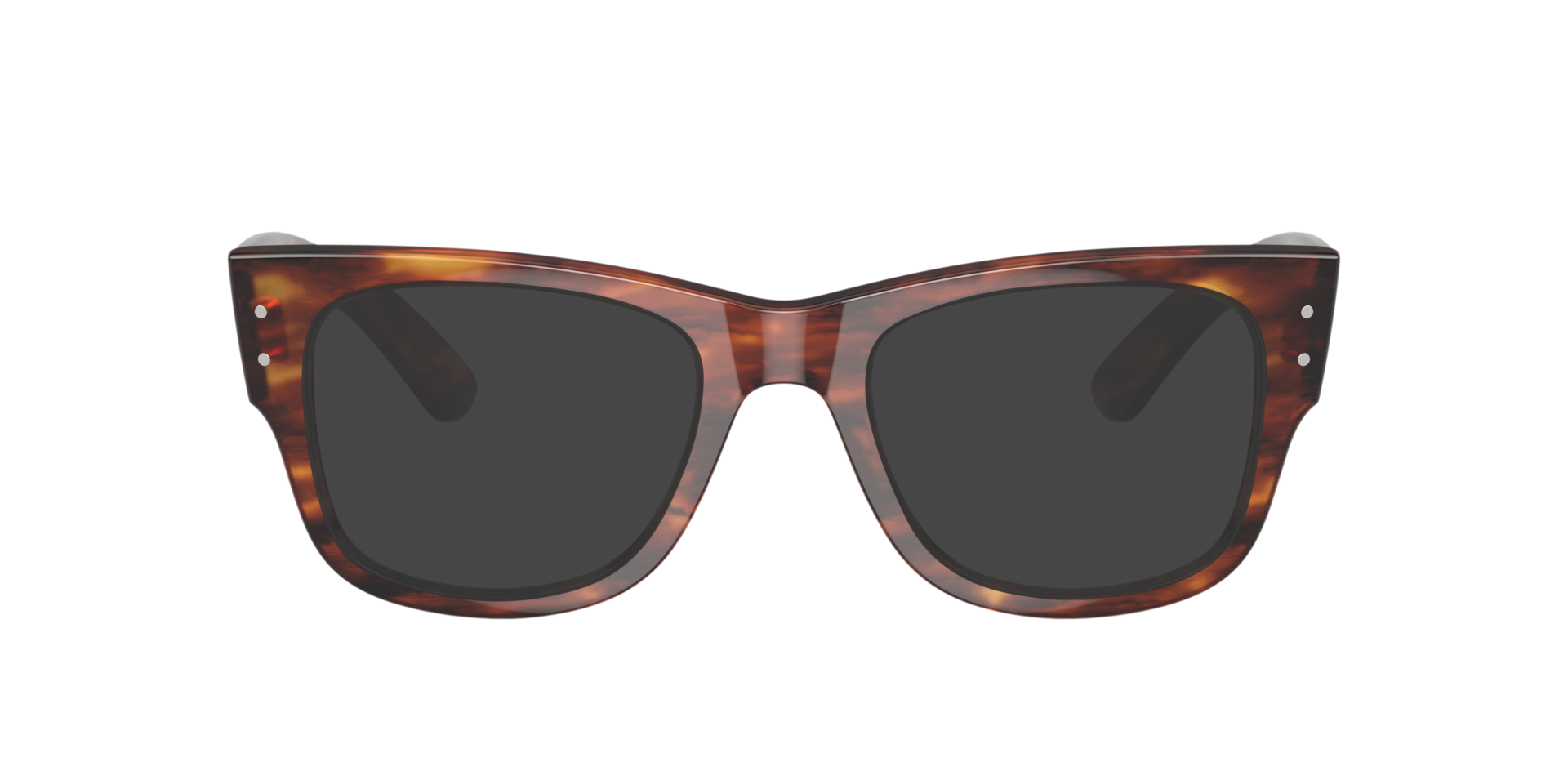 RB0840V Havana gestreept KunststofEyeglass Frames van B24, met getinte lenzen