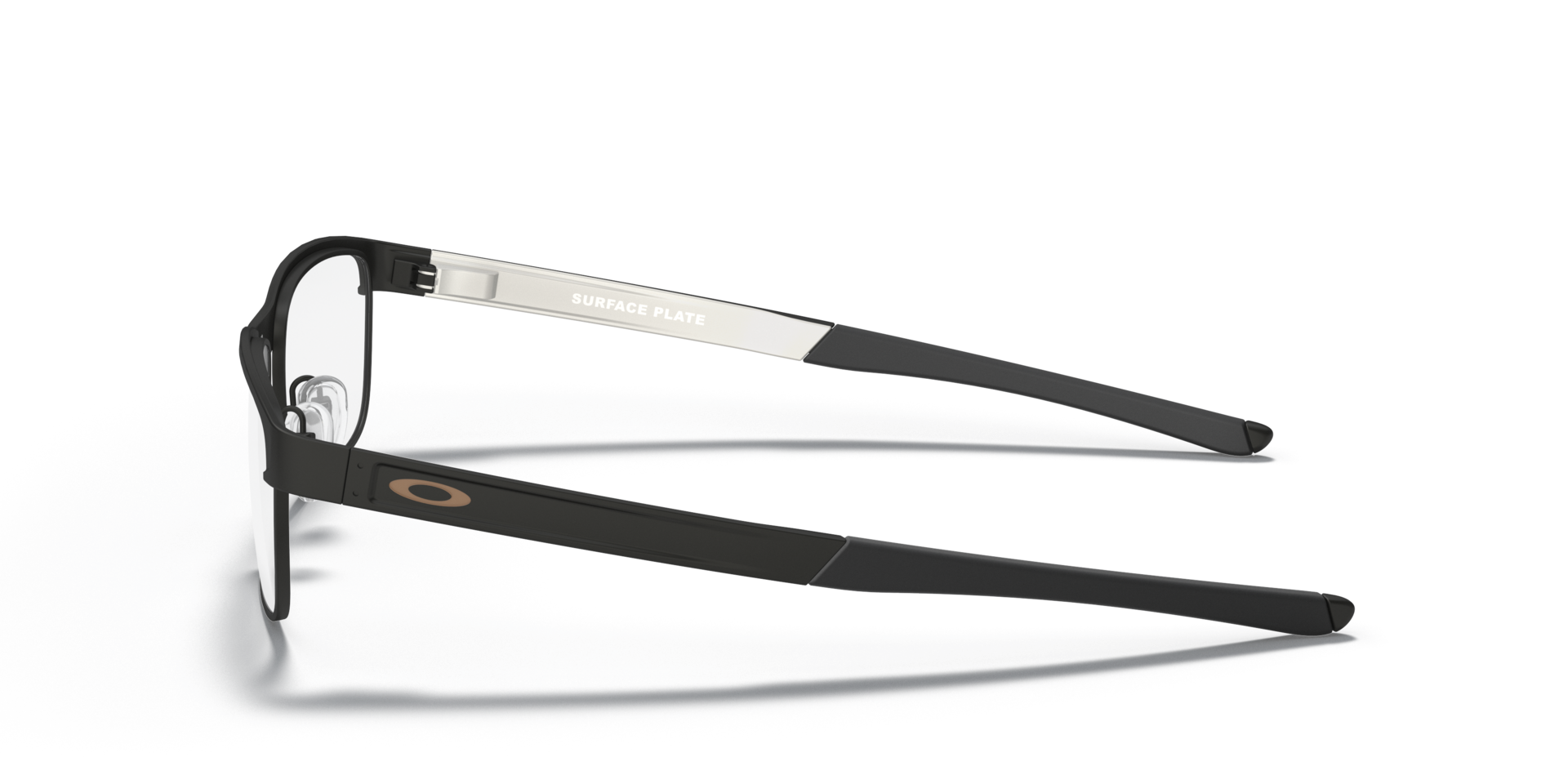 Surface Plate™ Satin Light Steel TitanEyeglass Frames von B24, Seitenansicht