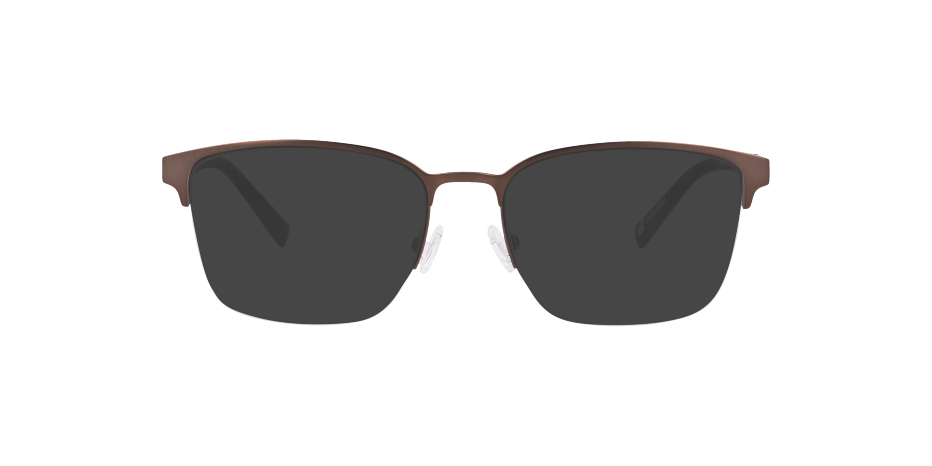 Stirling Bruin MetaalEyeglass Frames van B24, met getinte lenzen
