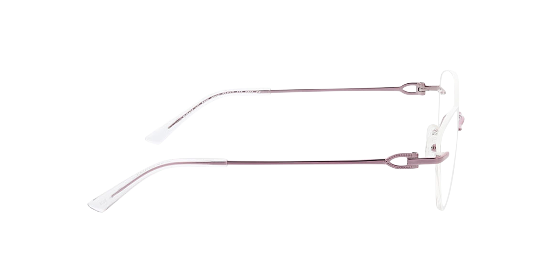 Alexa Hellviolett MetallEyeglass Frames von B24, Seitenansicht