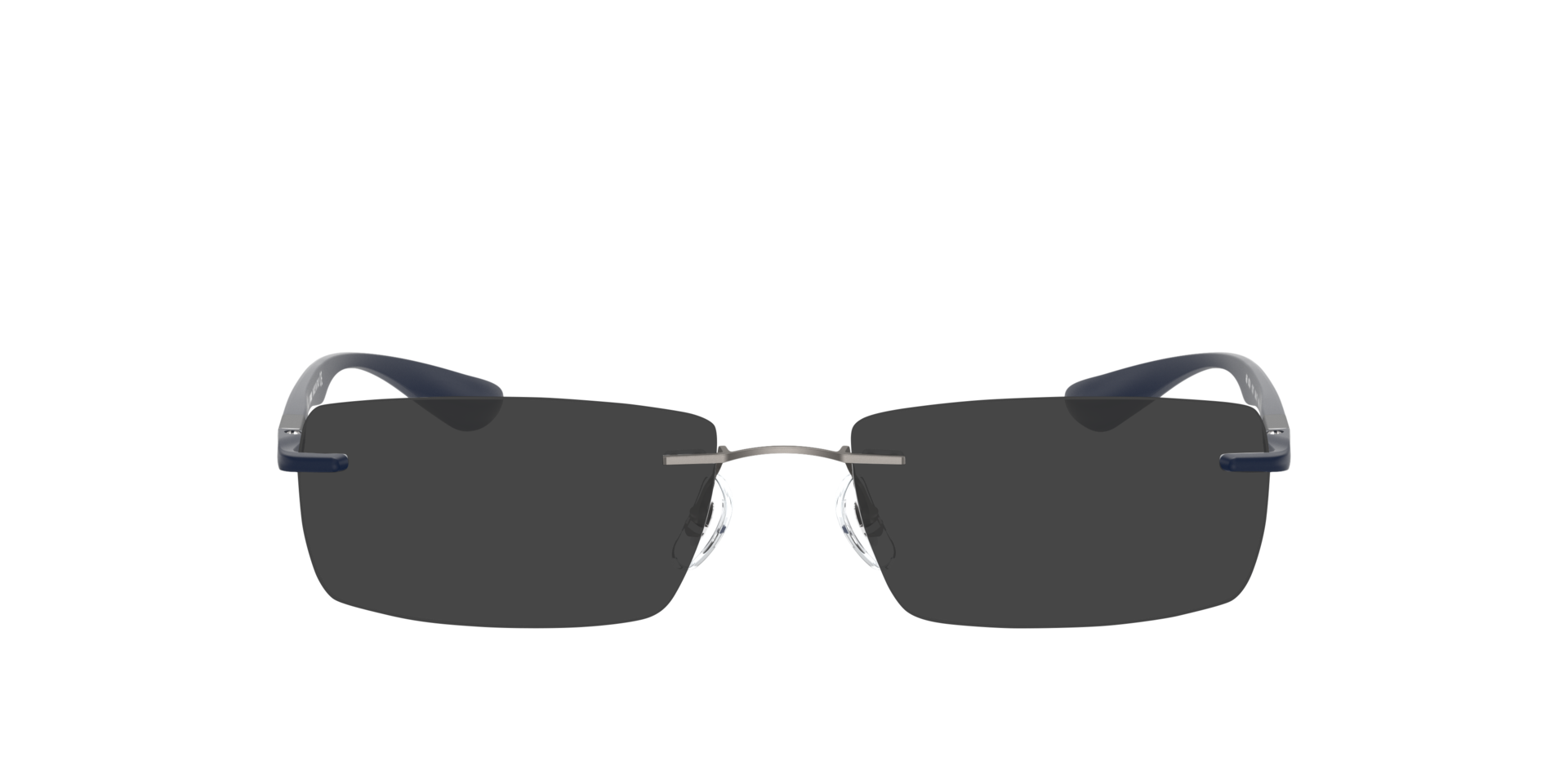 RB8724 Staalgrijs TitaanEyeglass Frames van B24, met getinte lenzen