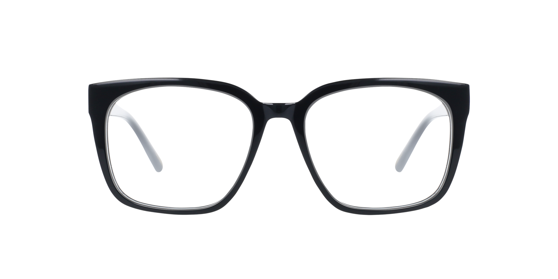Luca Jet Black AcetaatEyeglass Frames van B24, Vooraanzicht