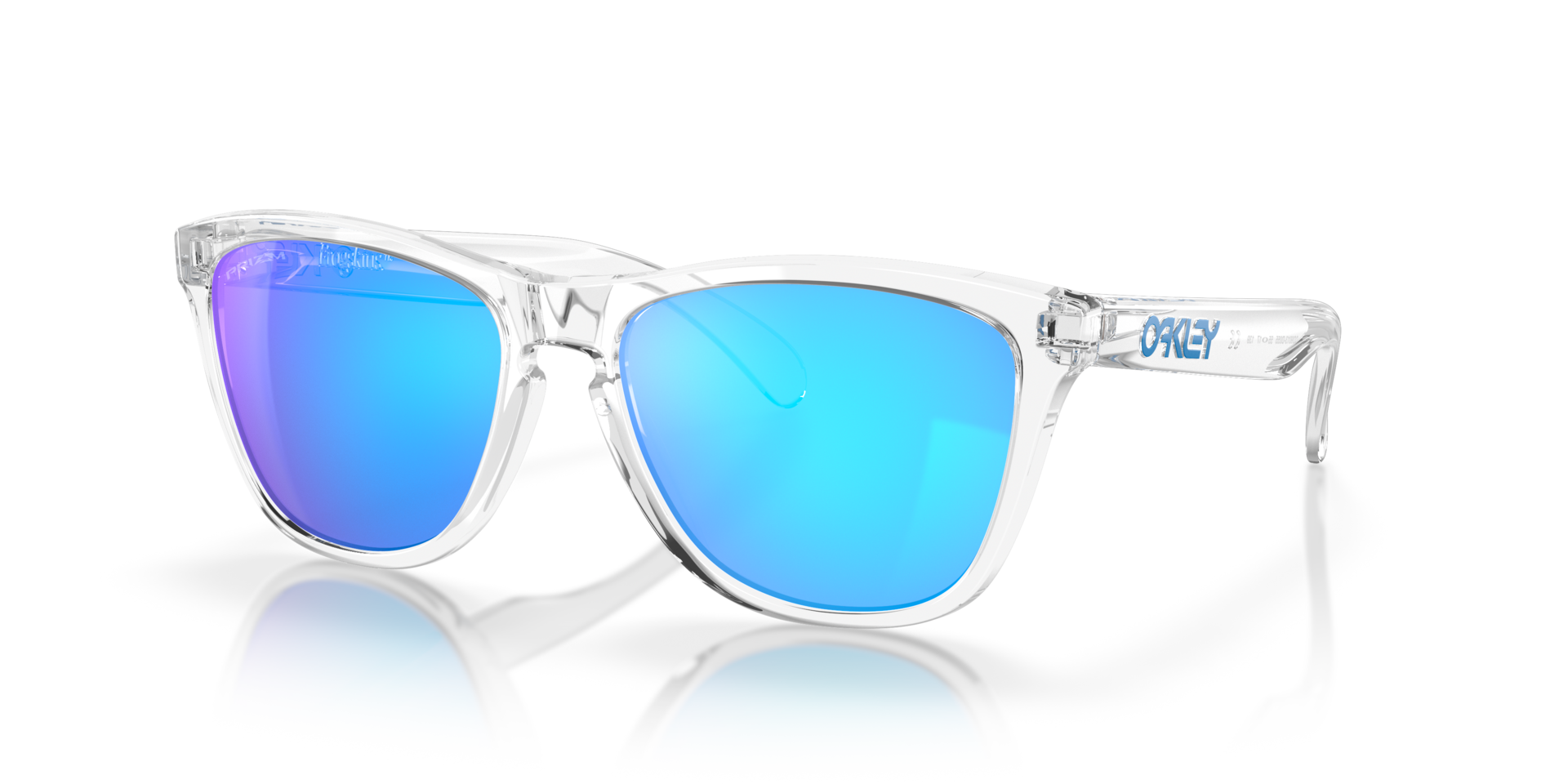 Frogskins™ Kristallklar KunststoffSunglass Frames von B24, Dreiviertelansicht