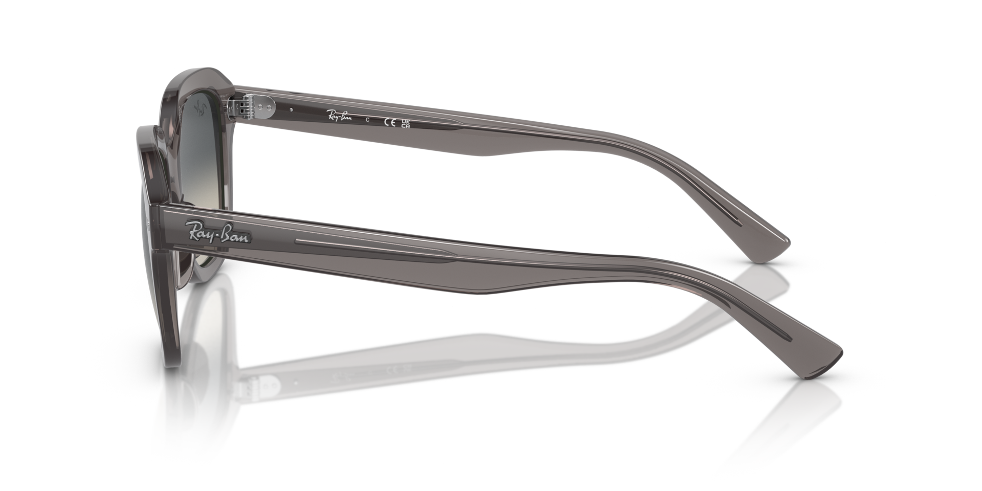 RB4398 Opaal donkergrijs KunststofSunglass Frames van B24, Zijaanzicht