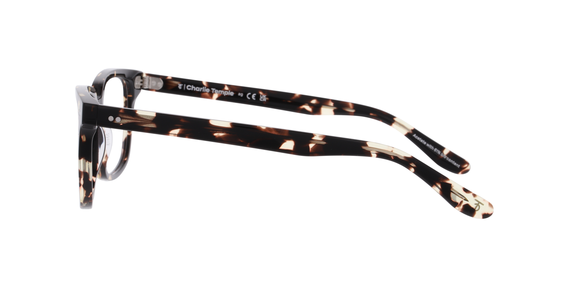 Callum Havana AcetatEyeglass Frames von B24, Seitenansicht