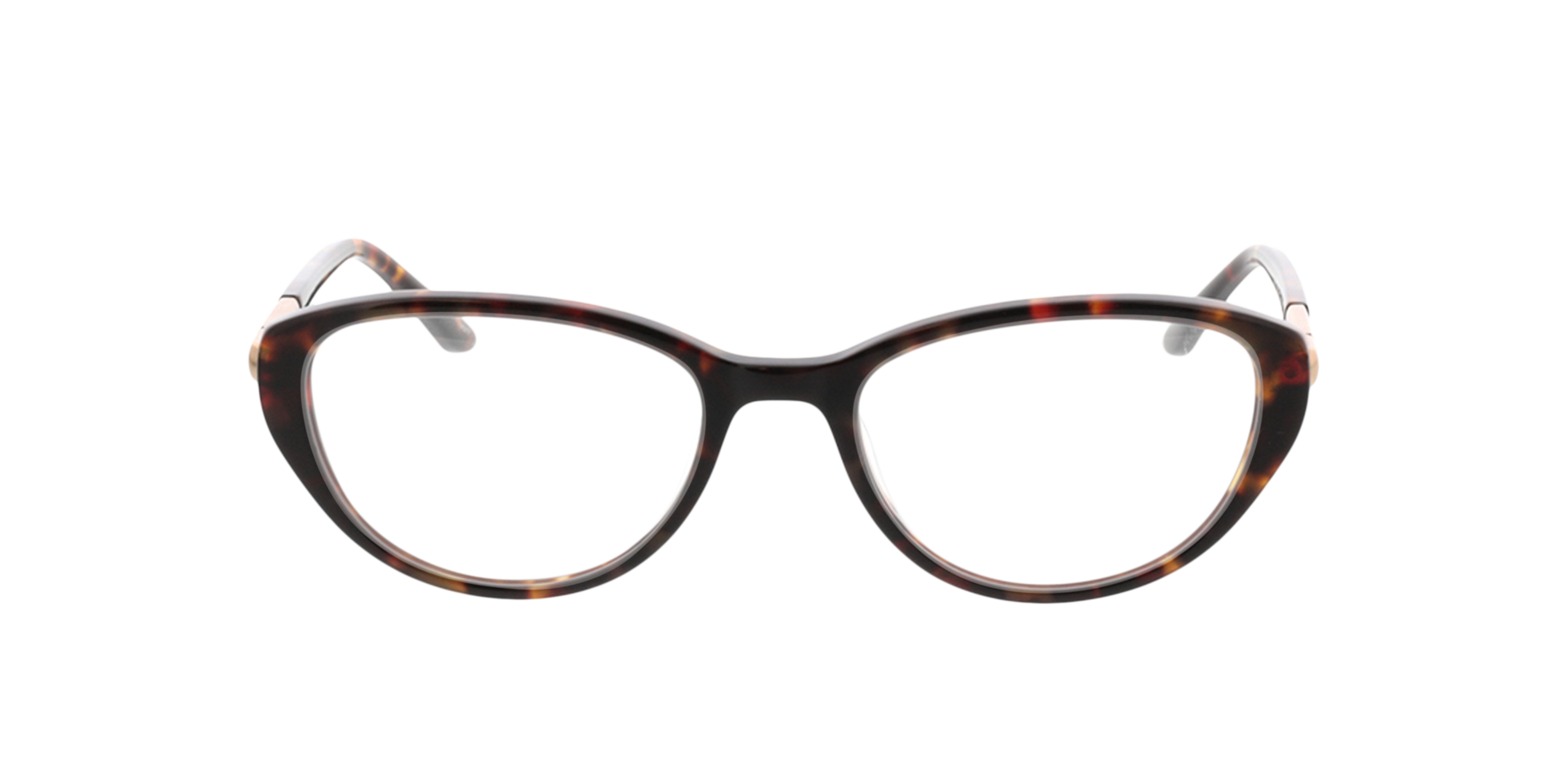 Gloria Havana  &  Gold AcetatEyeglass Frames von B24, Vorderansicht