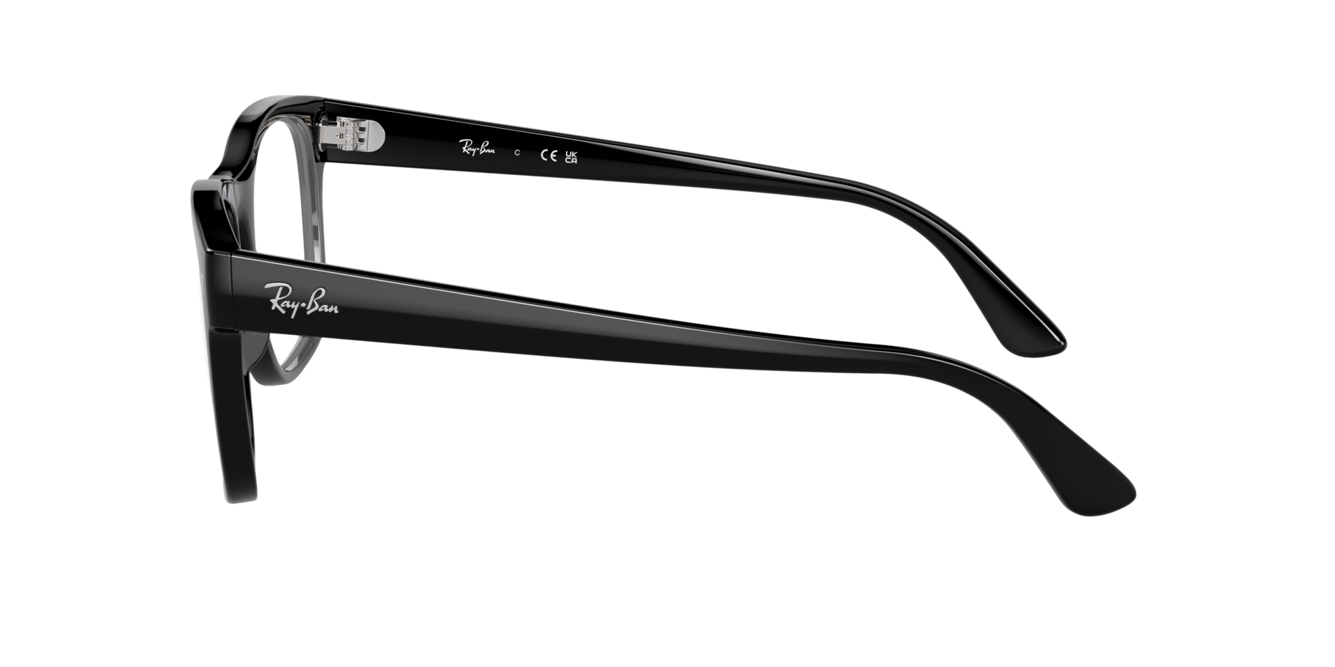 RB7228 Schwarz KunststoffEyeglass Frames von B24, Seitenansicht