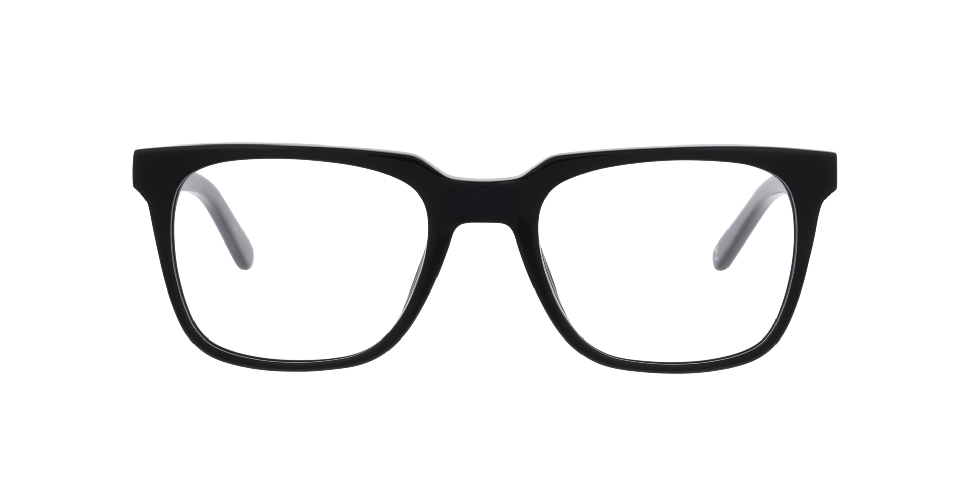Balthazar Jet Black AcetaatEyeglass Frames van B24, Vooraanzicht