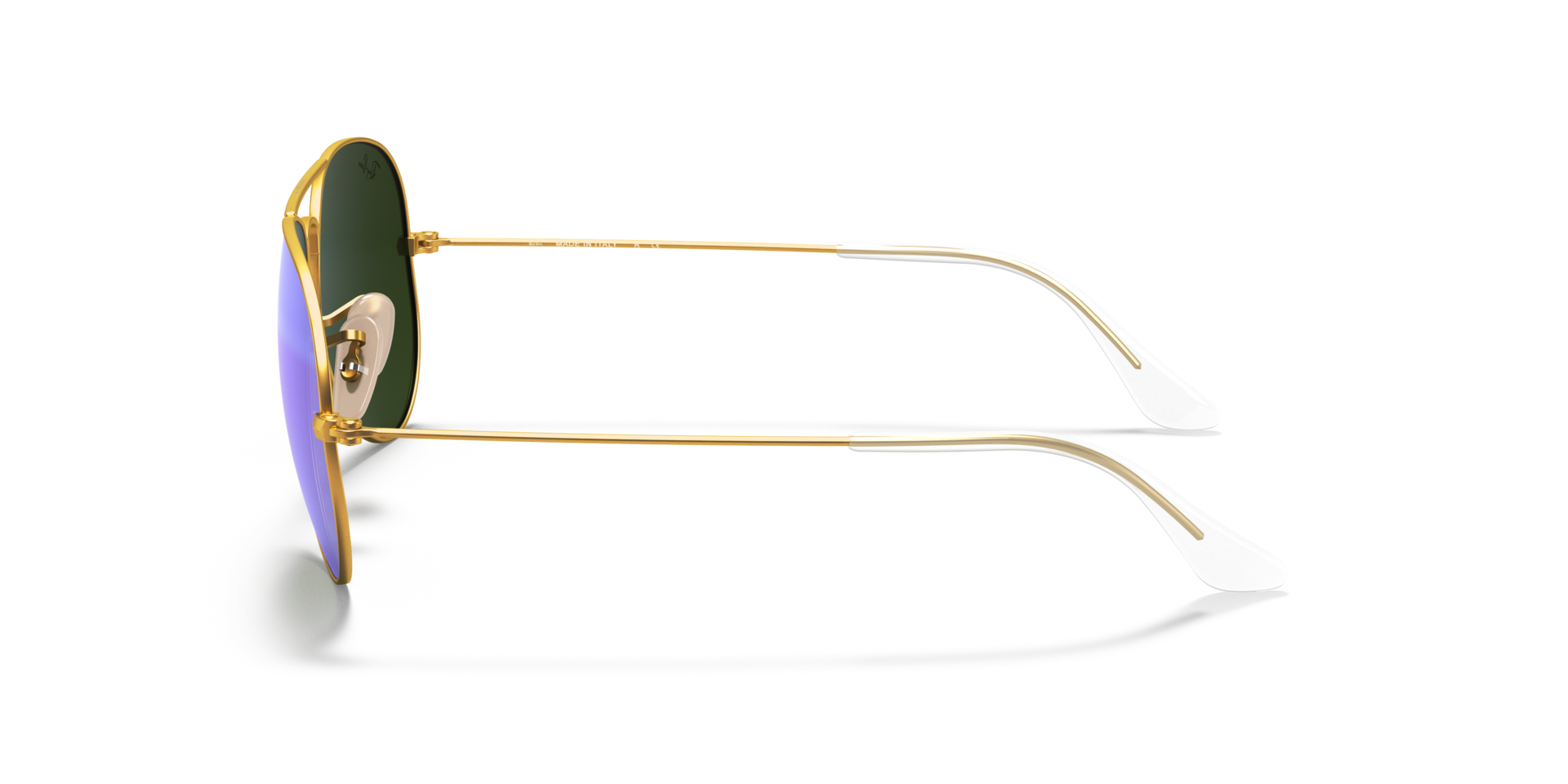 RB3025 Goud MetaalSunglass Frames van B24, Zijaanzicht