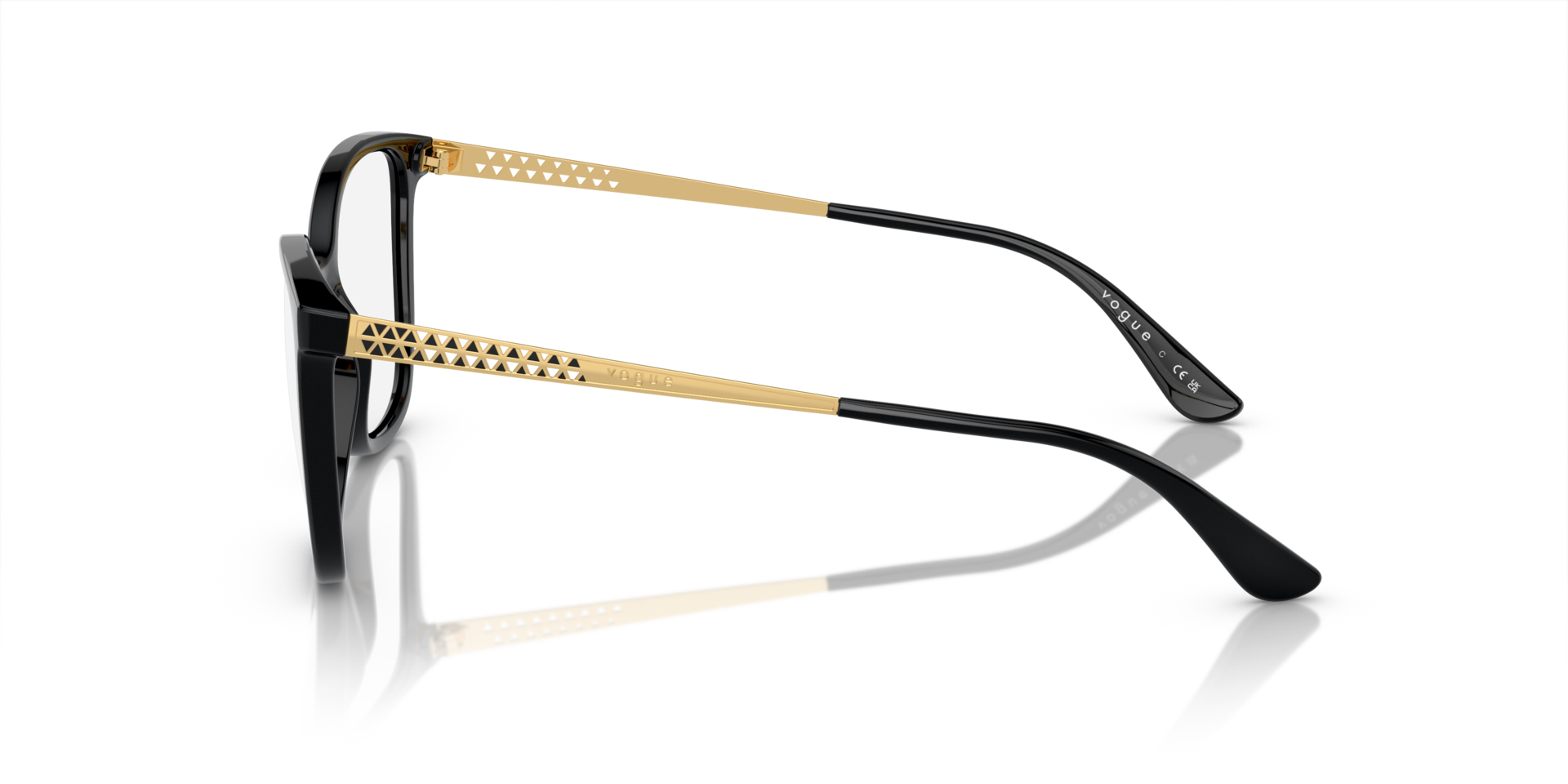 VO5334 Schwarz KunststoffEyeglass Frames von B24, Seitenansicht