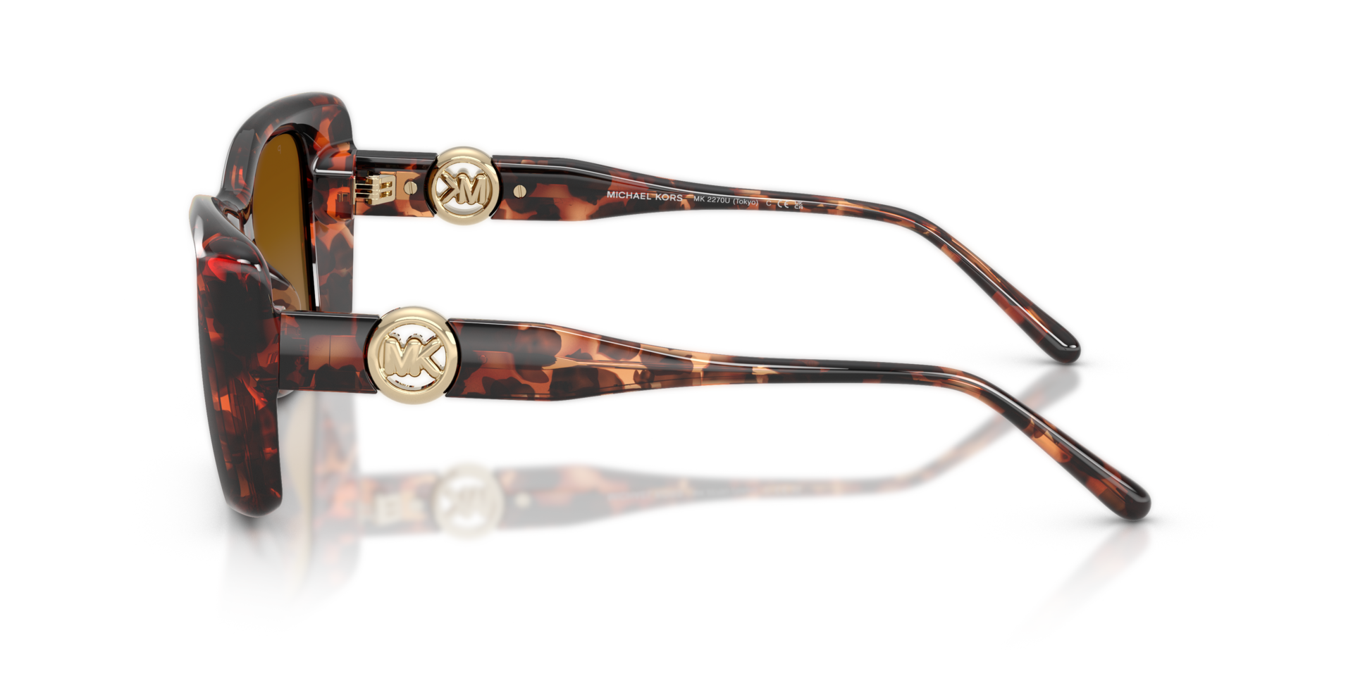 MK2270U Luggage Tortoise KunststofSunglass Frames van B24, Zijaanzicht