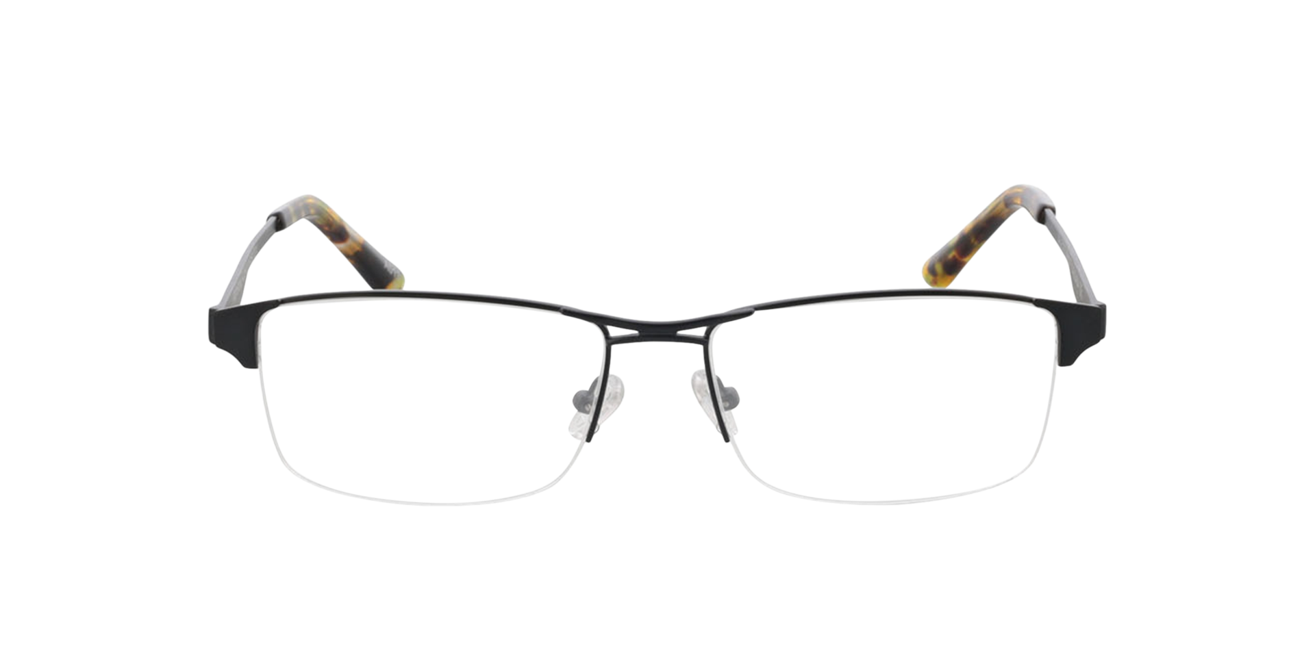 Bilbao Matt Gun  &  Havana MetallEyeglass Frames von B24, Vorderansicht