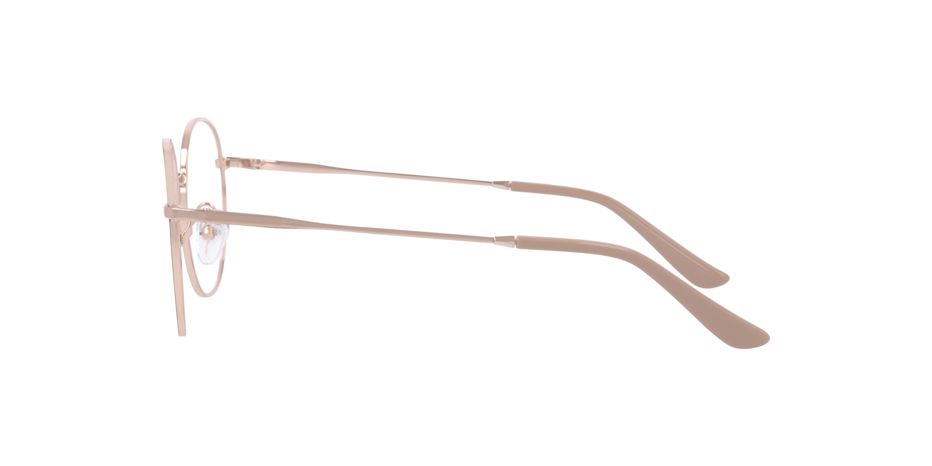 Ohio Pink & Pink Gold MetaalEyeglass Frames van B24, Zijaanzicht