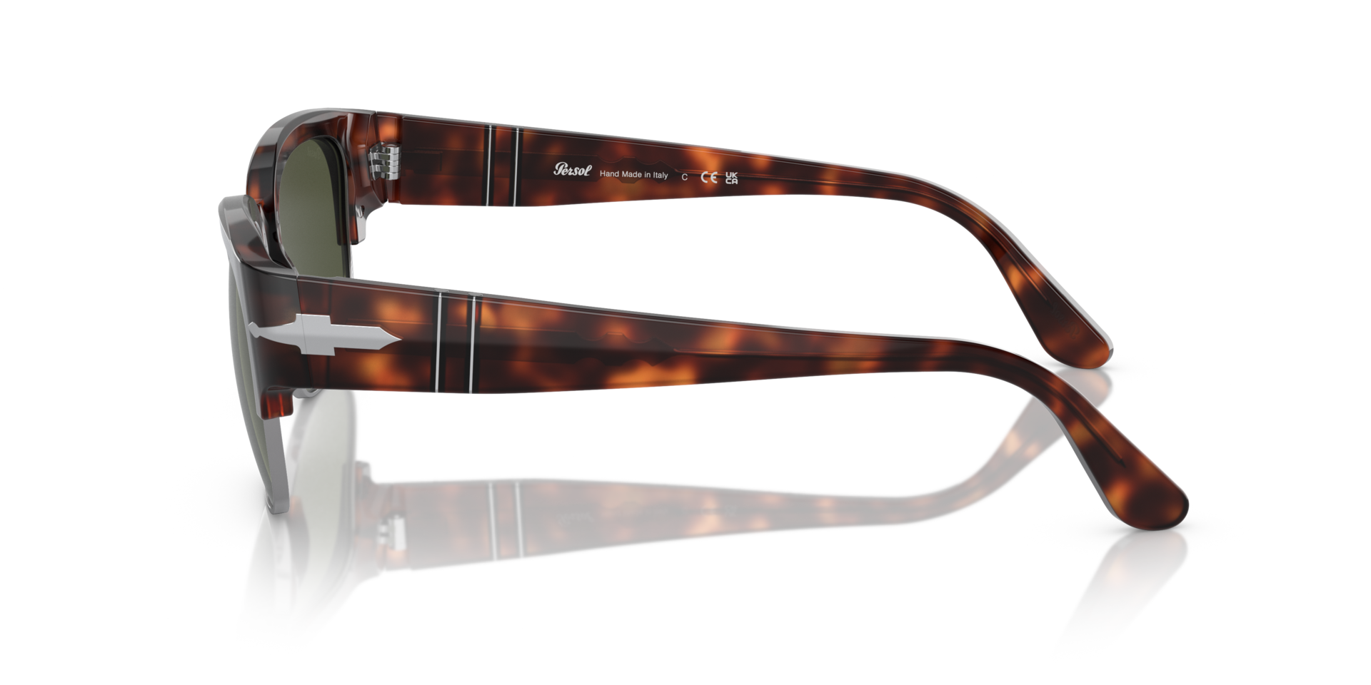 PO3319S Havana AcetatSunglass Frames von B24, Seitenansicht