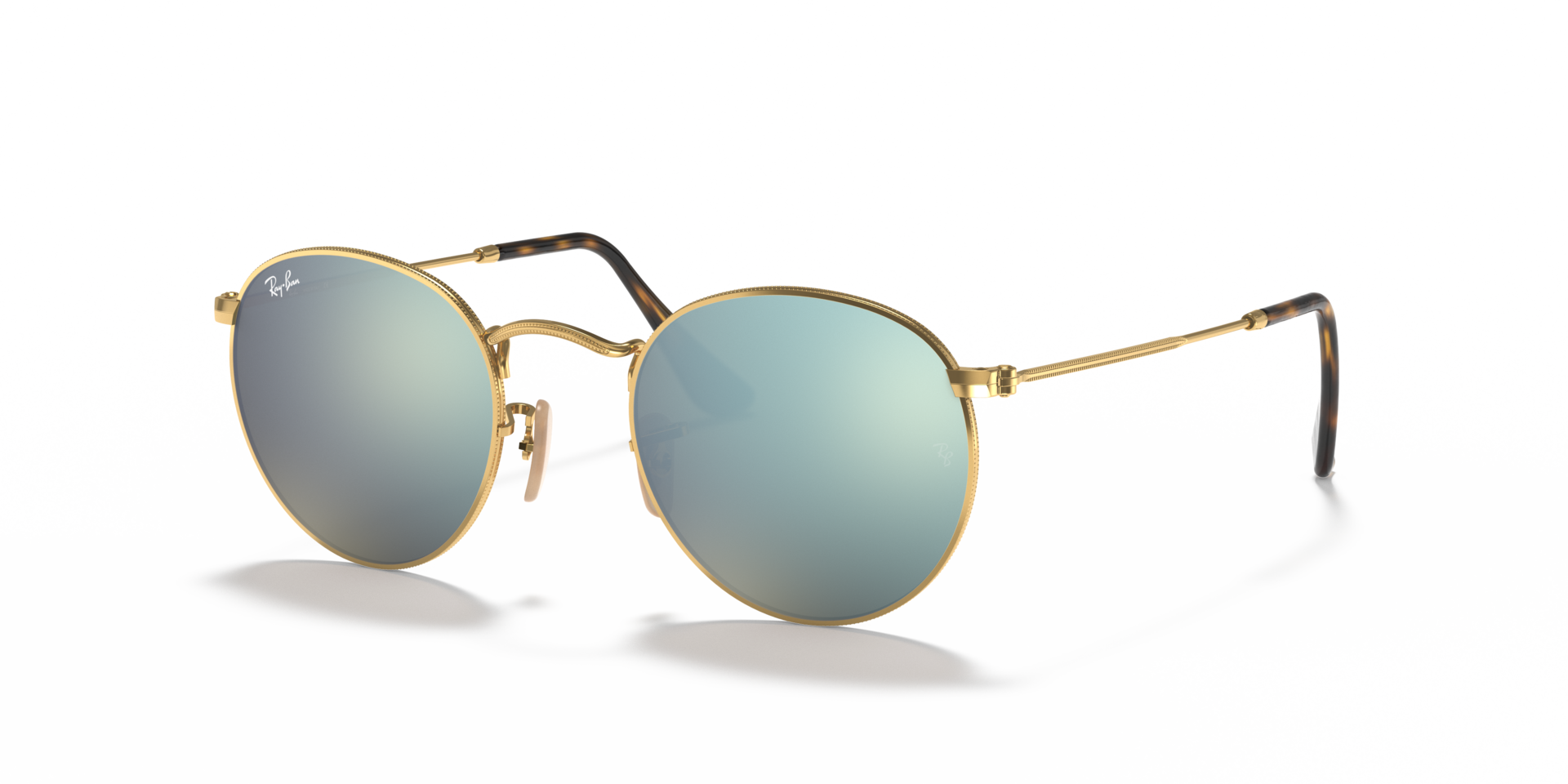 RB3447N Arista Gold MetallSunglass Frames von B24, Dreiviertelansicht