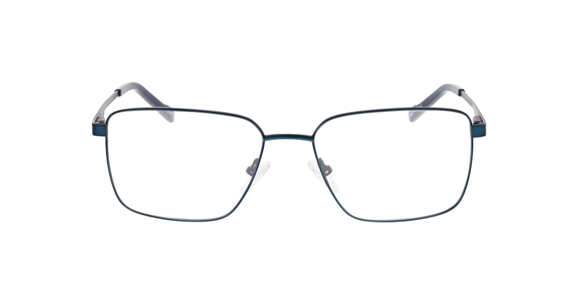 Derby Matt Blue  &  Matt Black MetallEyeglass Frames von B24, Vorderansicht