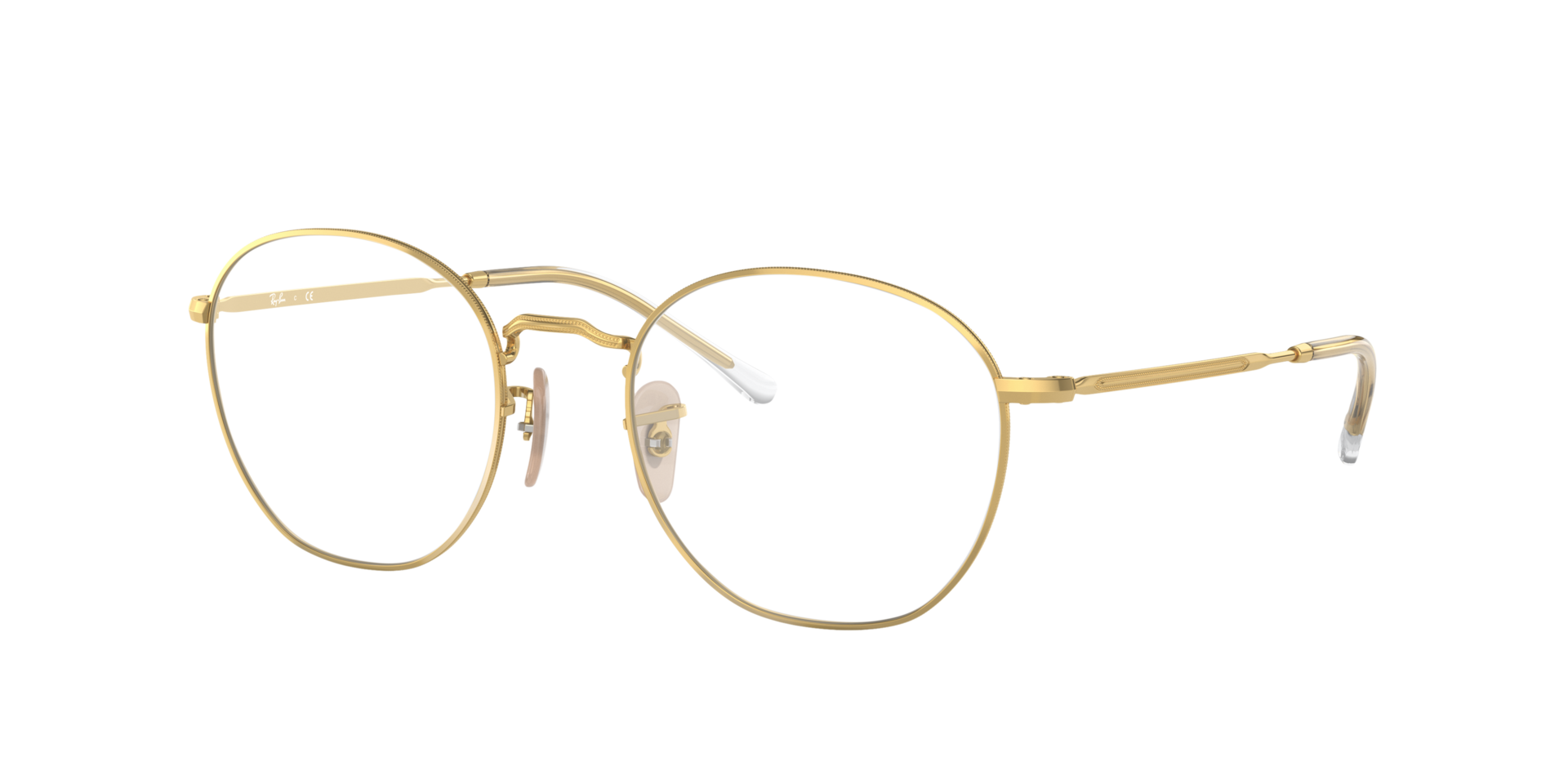 RB6472 Arista Gold MetallEyeglass Frames von B24, Dreiviertelansicht