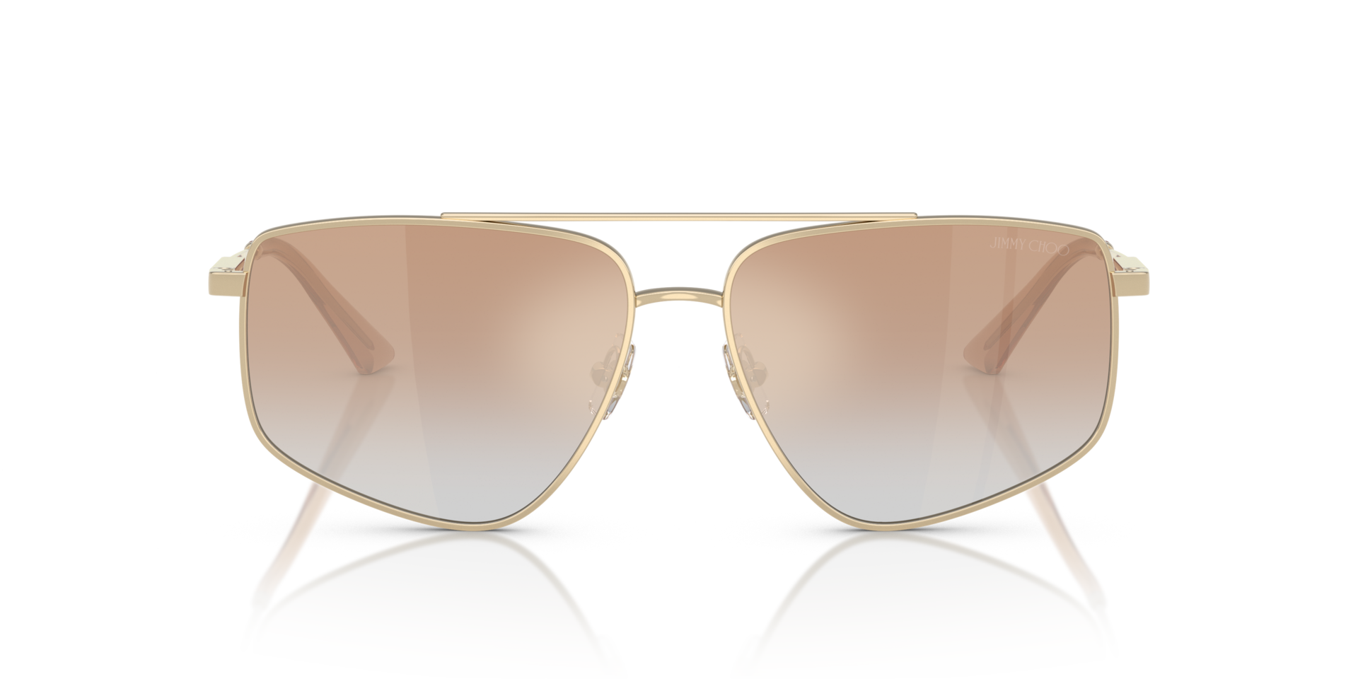 JC4011 Lichtgoud MetaalSunglass Frames van B24, Vooraanzicht