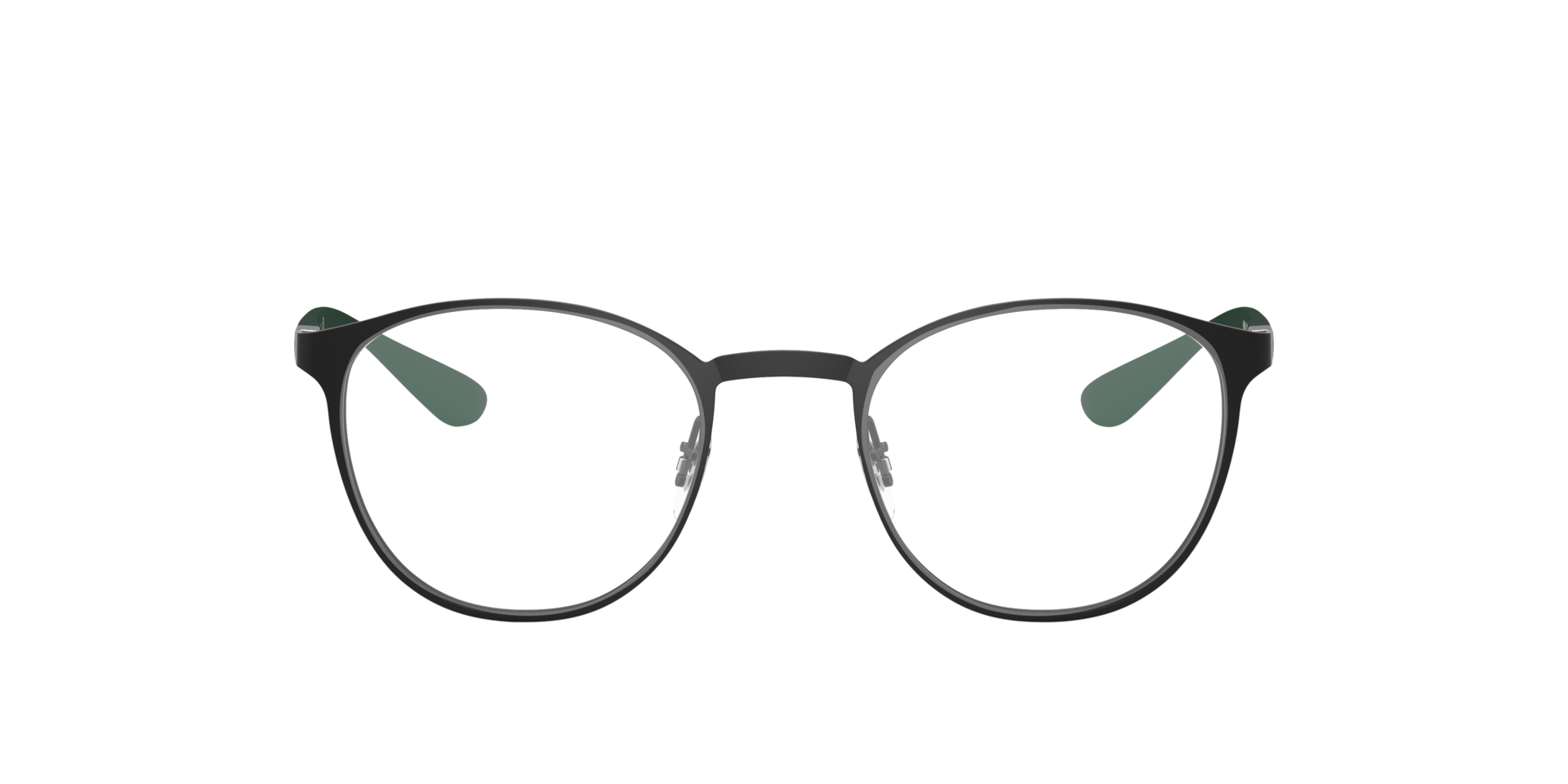 RB6355 Zwart MetaalEyeglass Frames van B24, Vooraanzicht