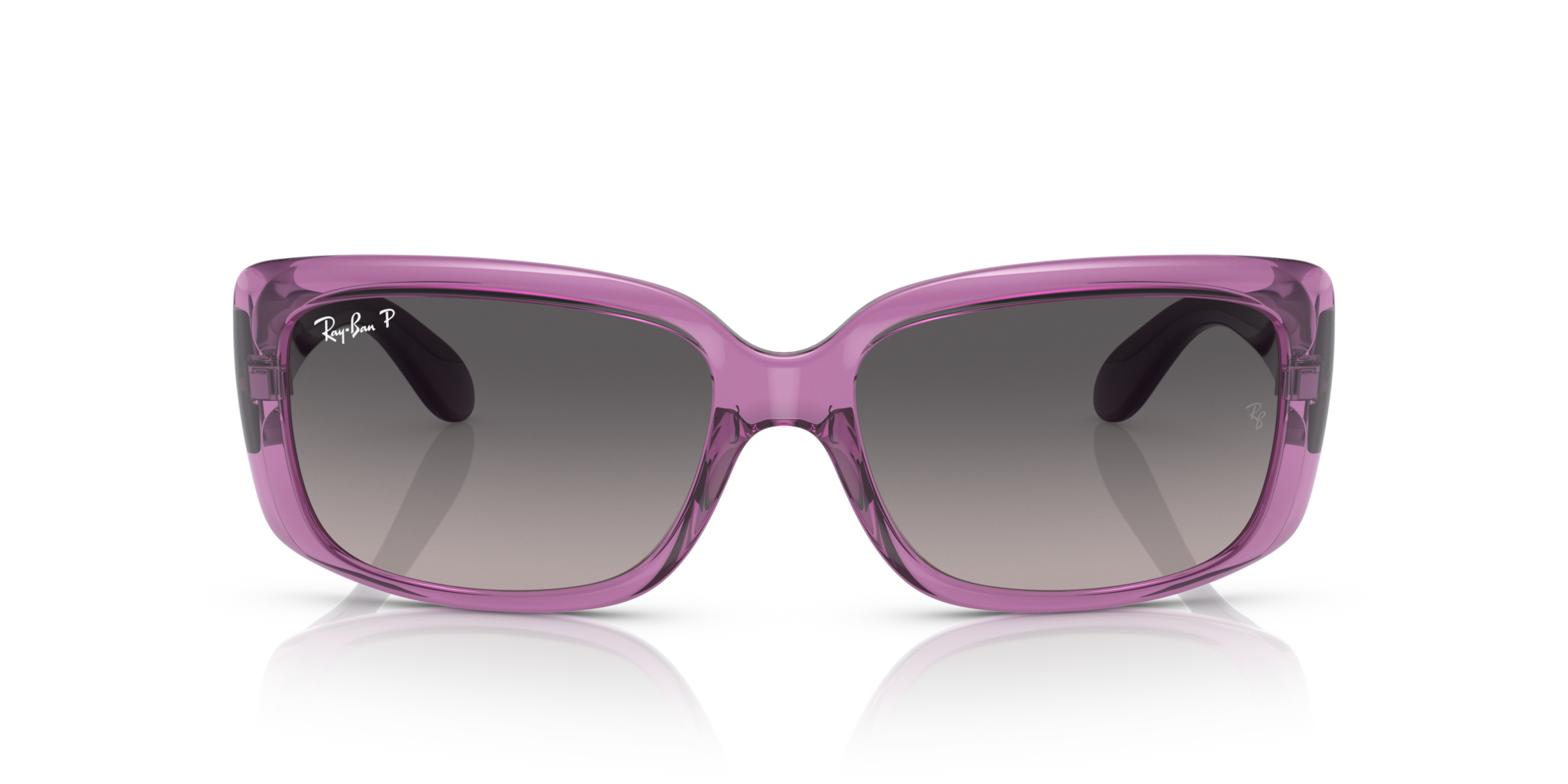 RB4389 Transparant violet KunststofSunglass Frames van B24, Vooraanzicht