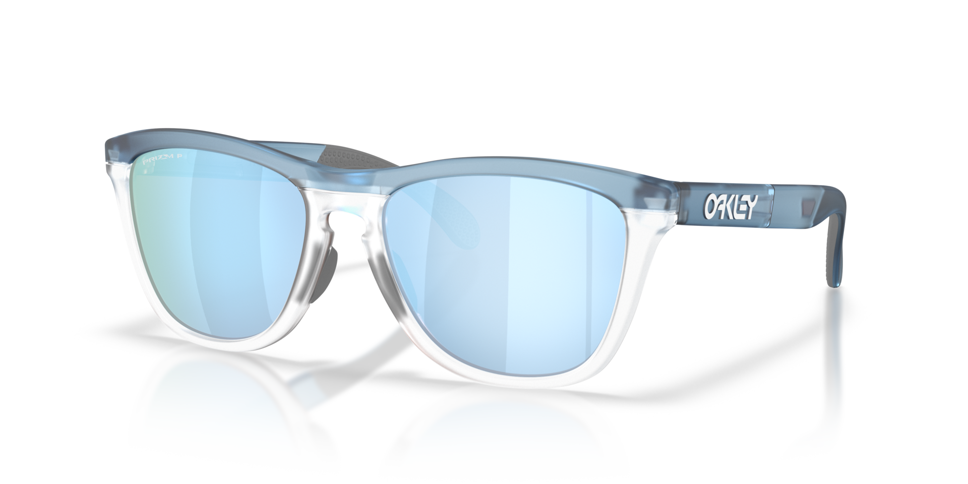 Frogskins™ Range XL Transparent Stonewash & Clear KunststofSunglass Frames van B24, Hoekweergave